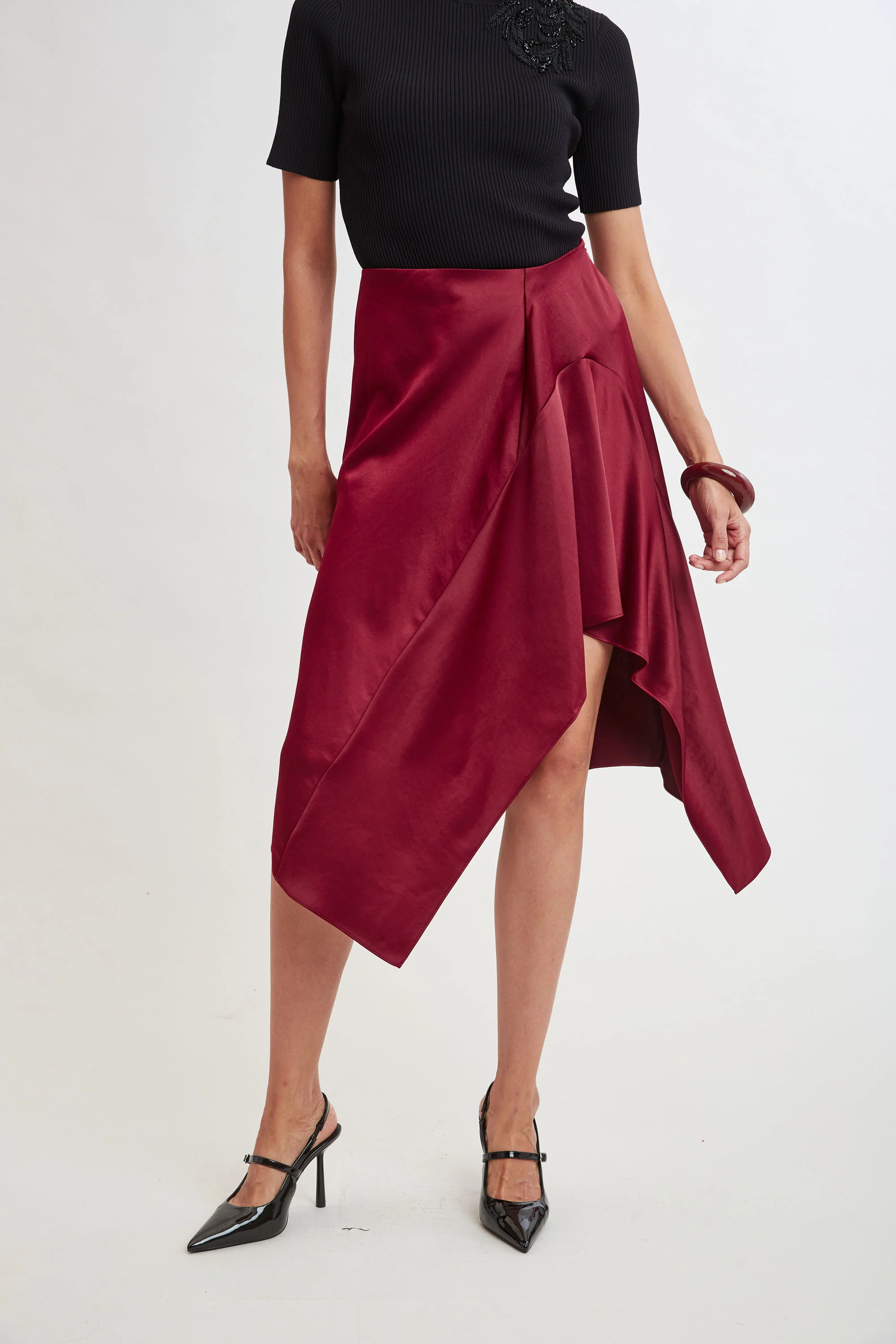 Asymmetric Hem Skirt - Image 3