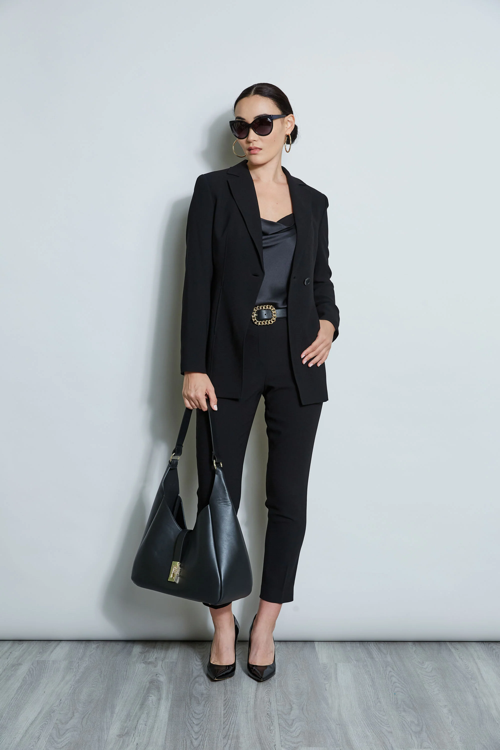 Asymmetric Single Button Blazer - Image 4