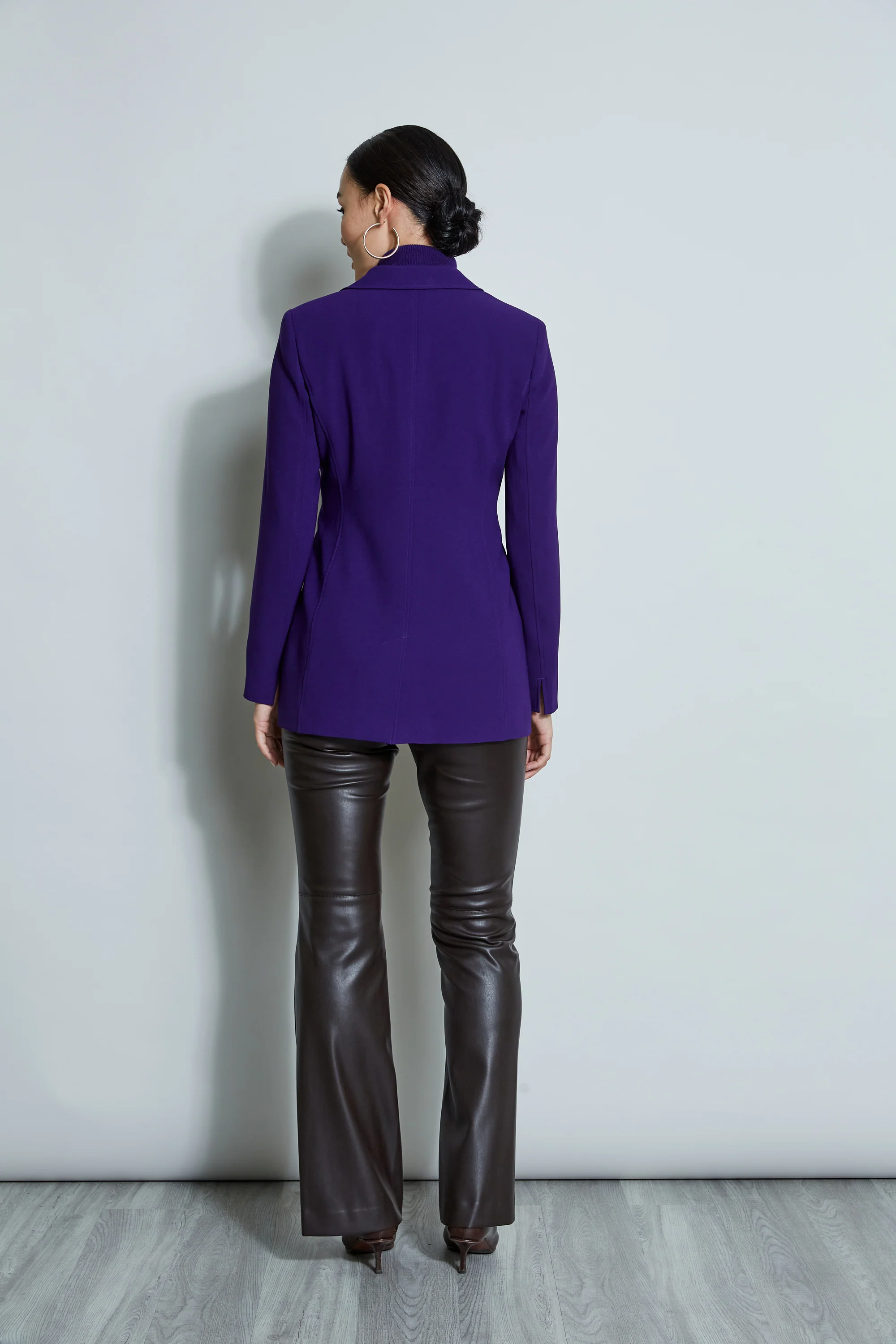 Asymmetric Single Button Blazer - Image 3