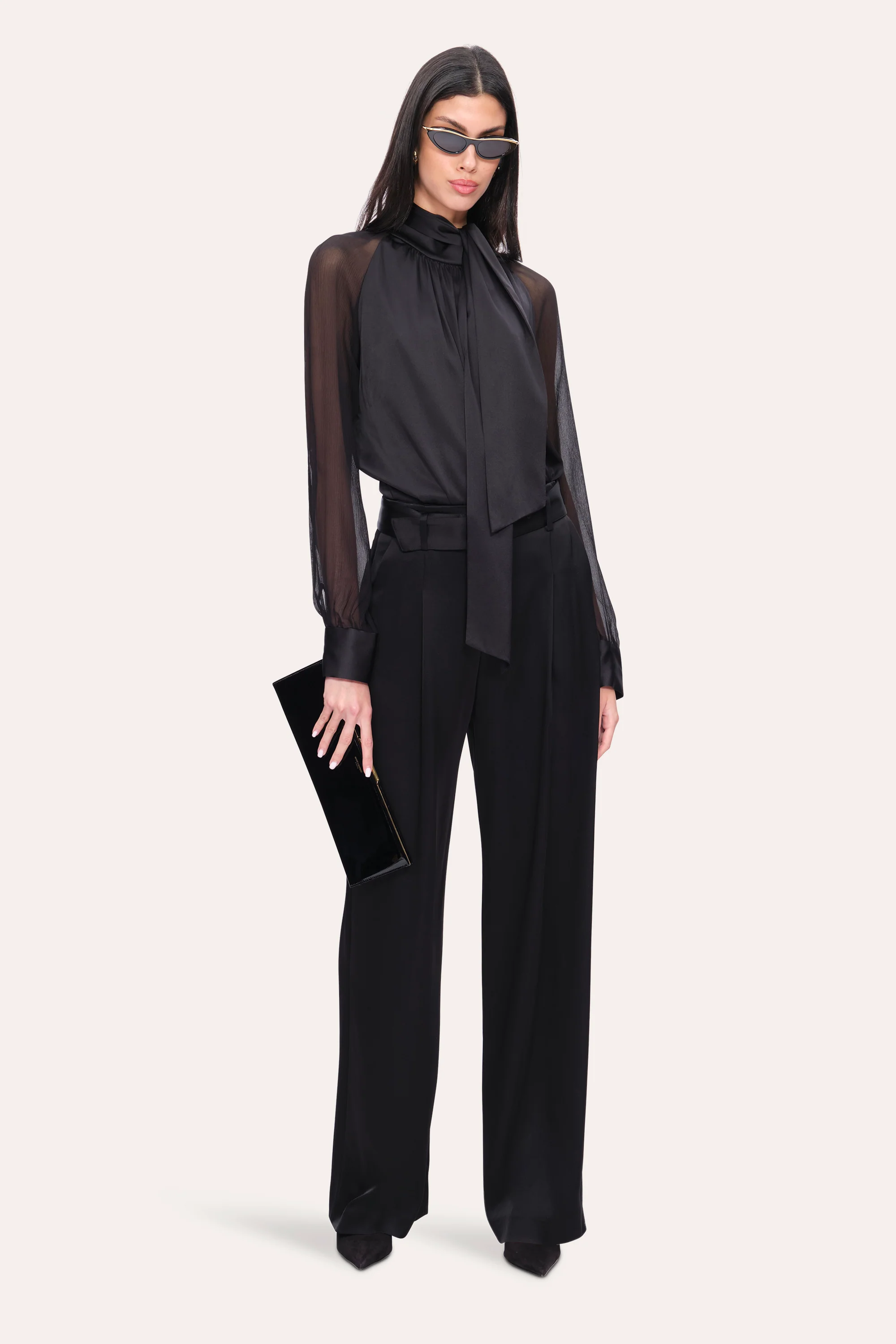 Satin Belted Pant