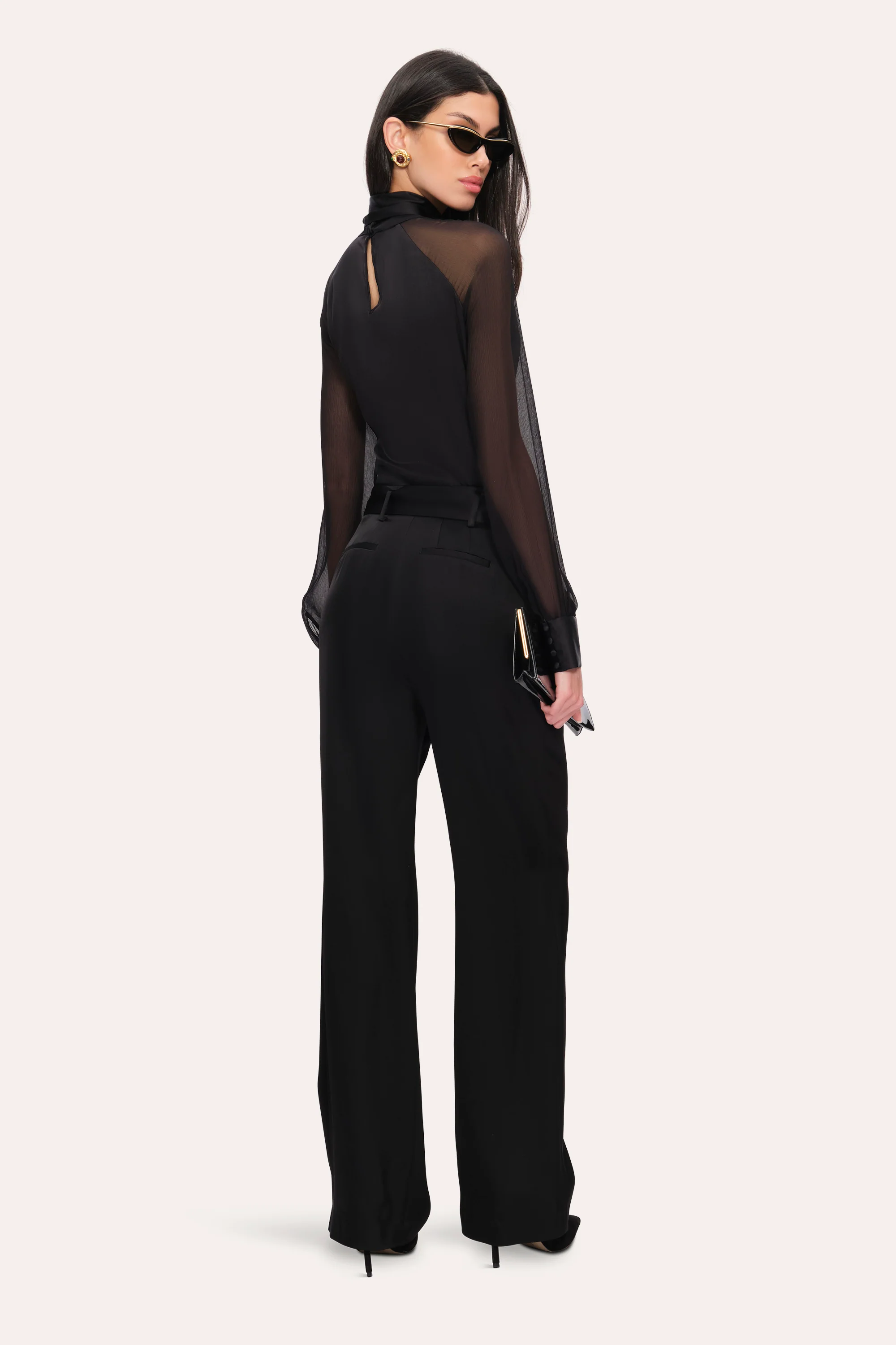 Satin Belted Pant - Image 4