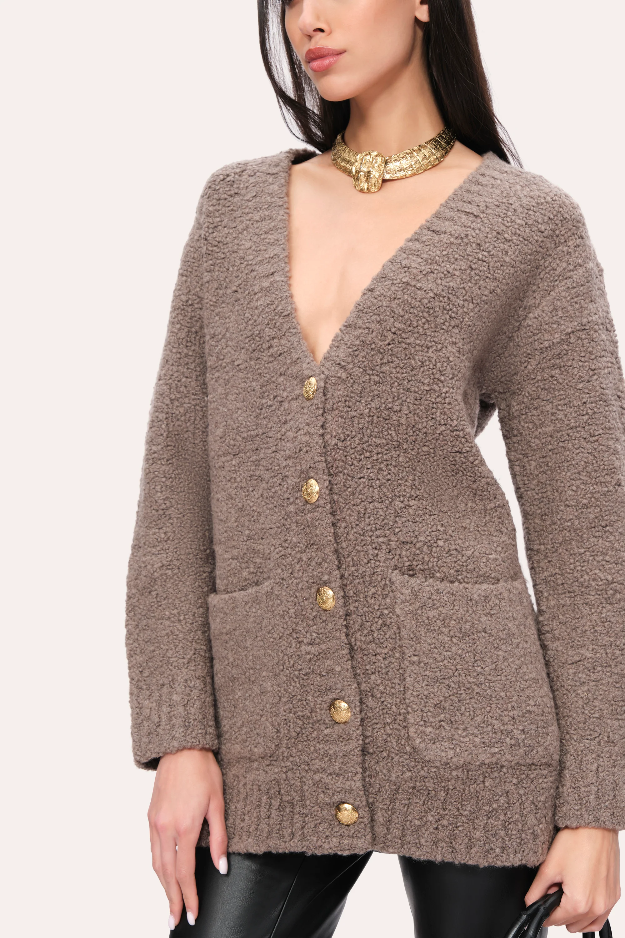 Boucle Merino Cardigan - Image 3