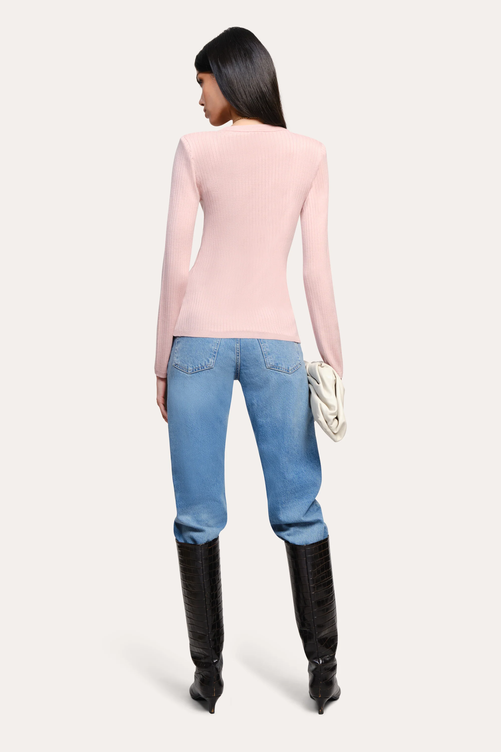 Cara Silk Wool Cardigan - Image 4