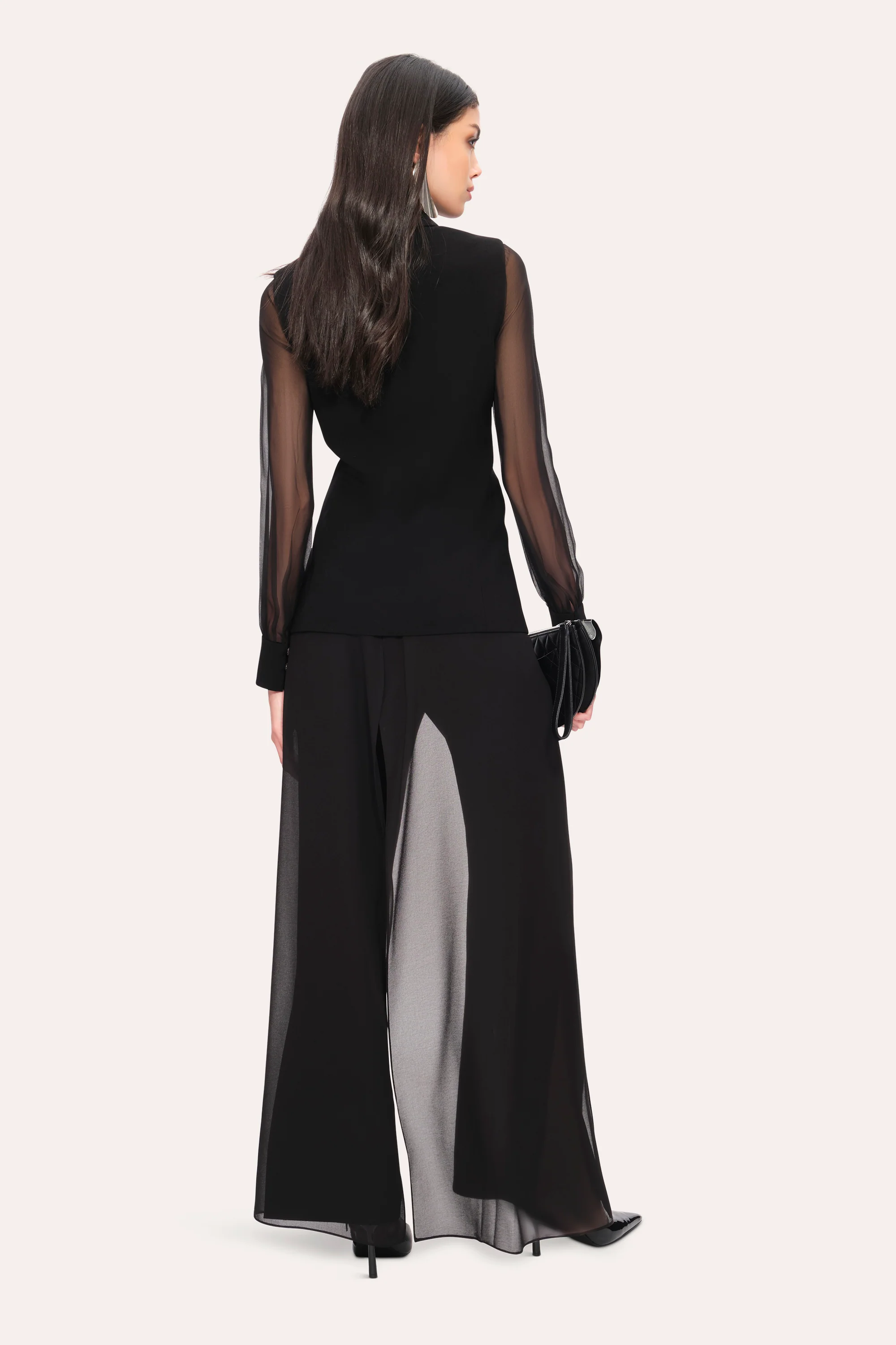 Chiffon Panel Pant - Image 4