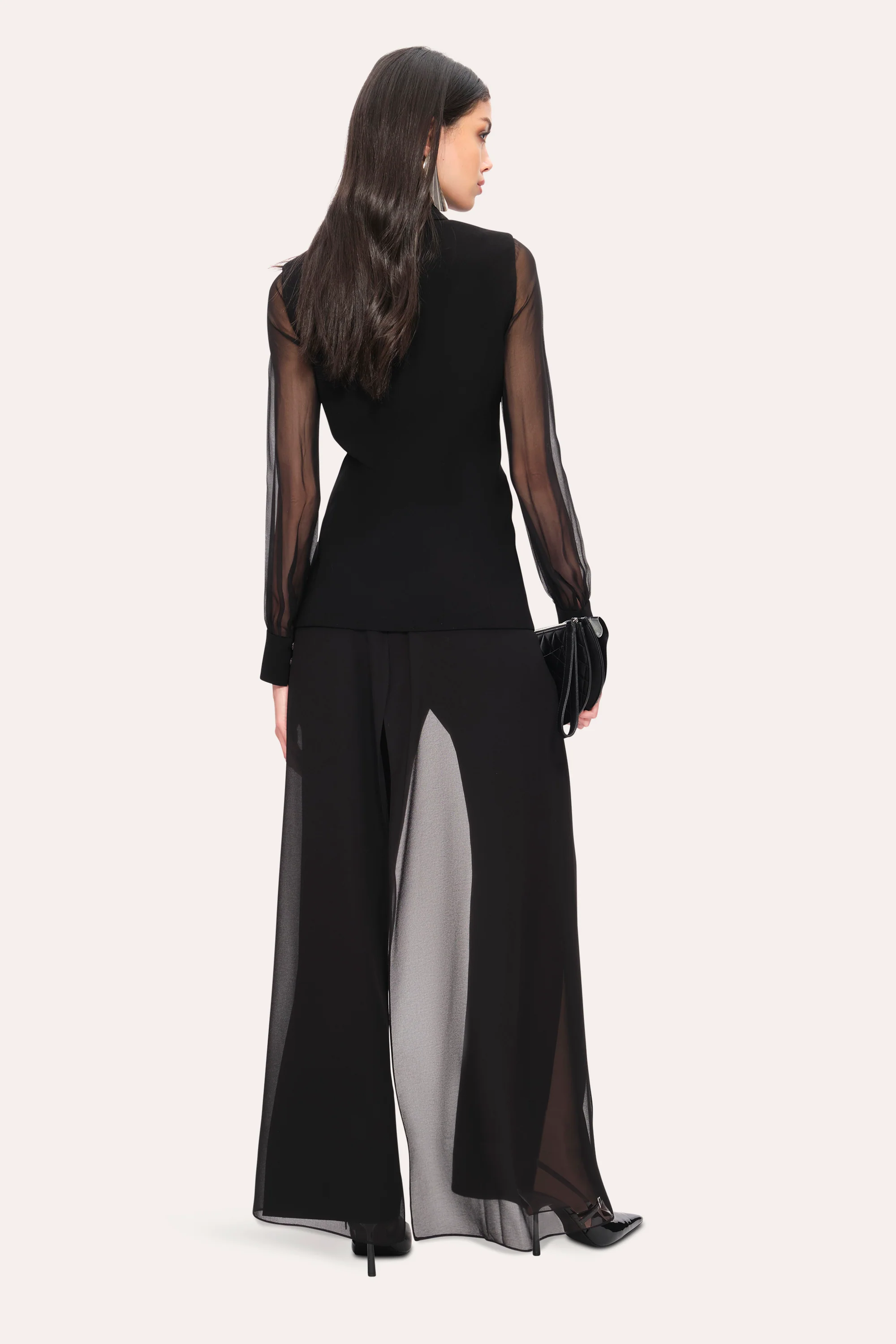 Chiffon Sleeve Blazer - Image 4