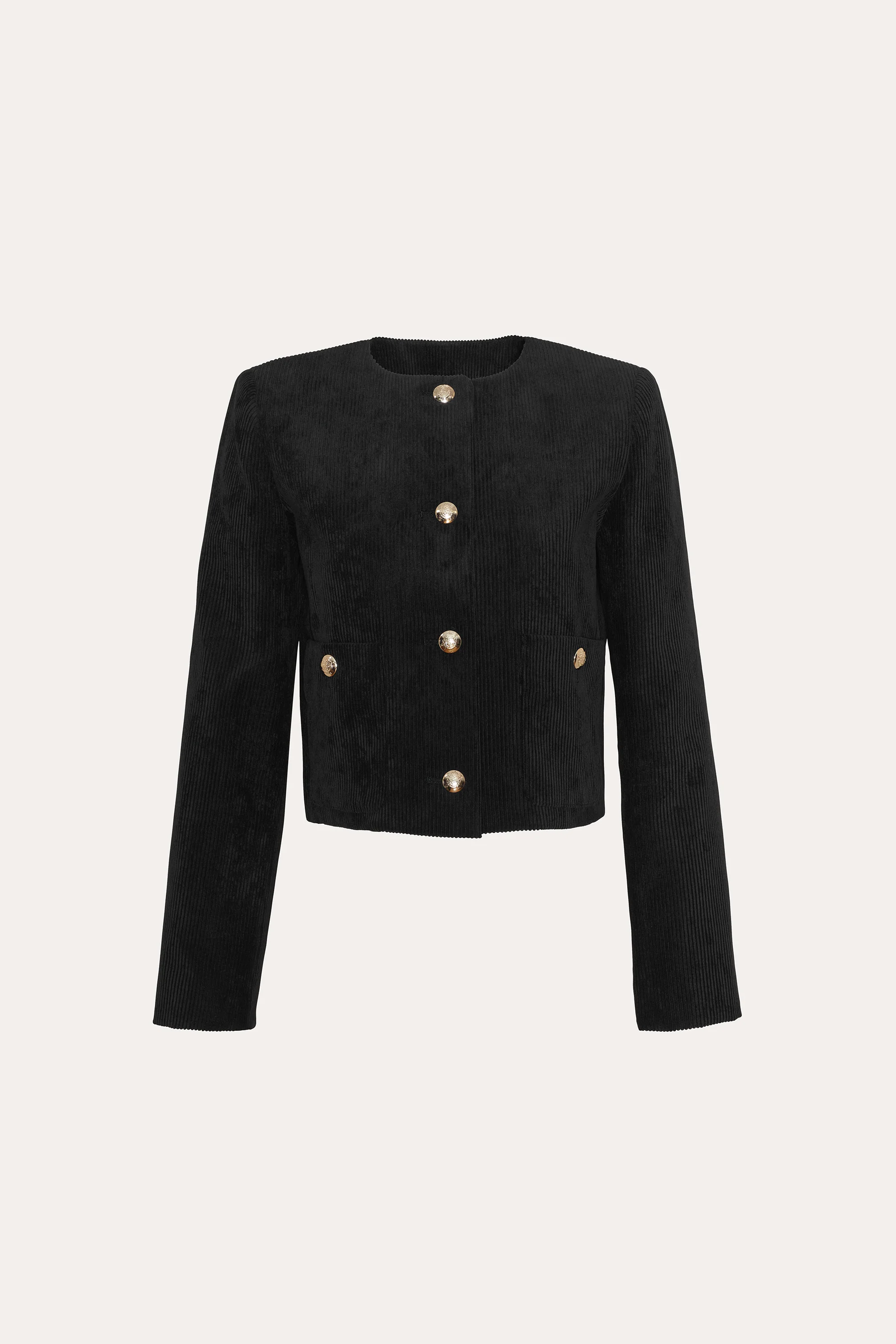 Cropped Corduroy Jacket - Image 2