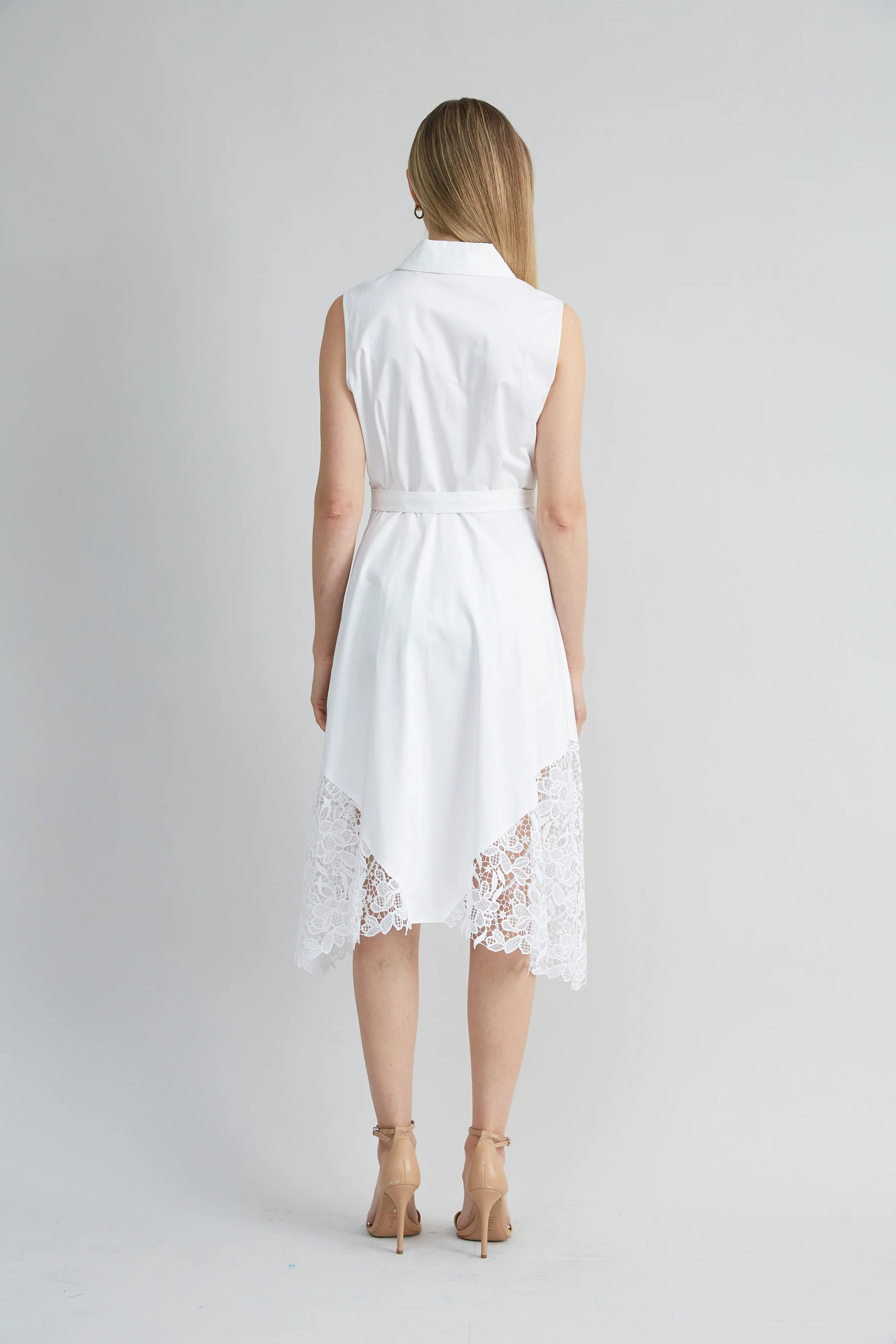 Cotton Lace Hem Dress - Image 4