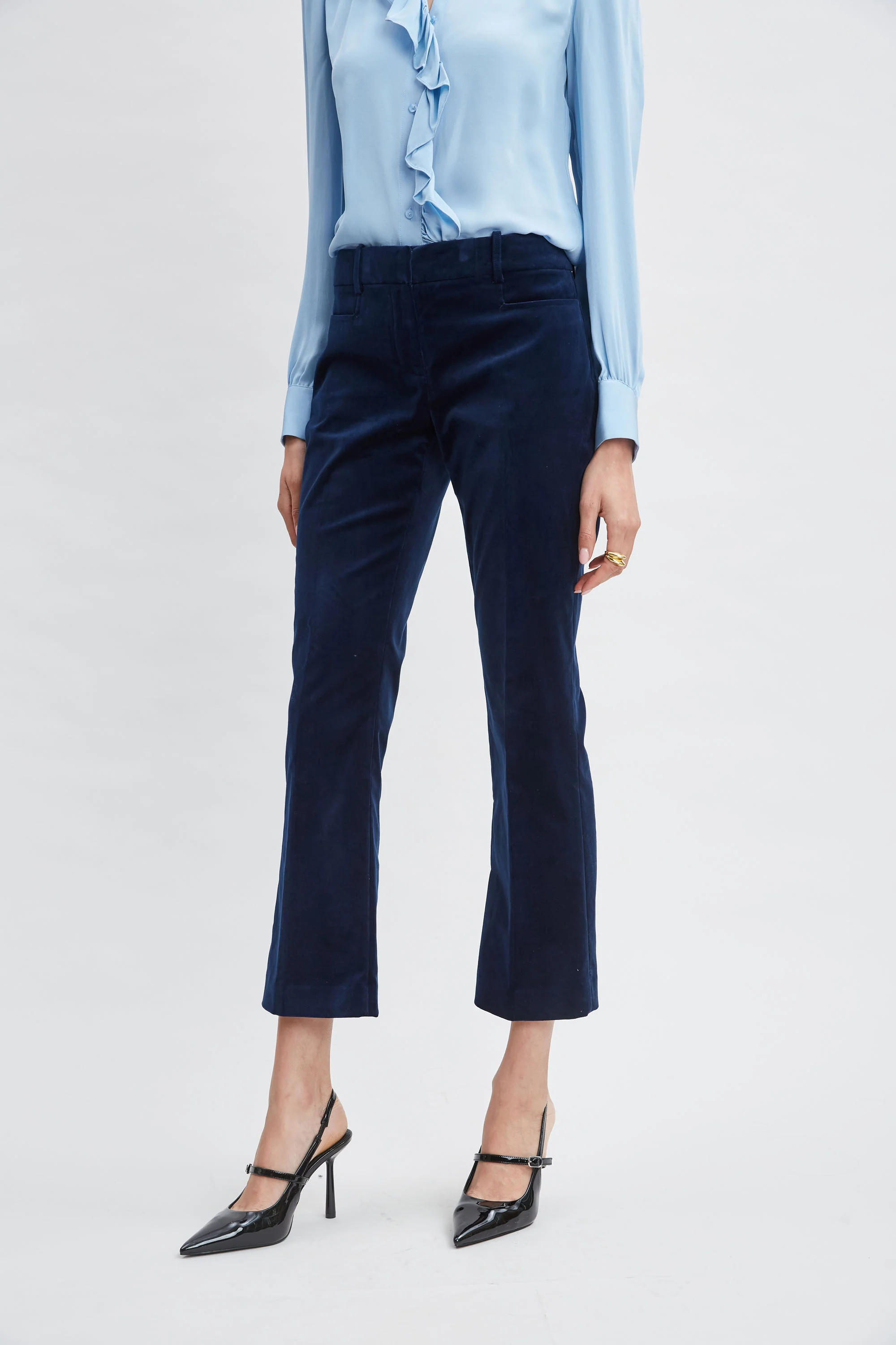 Cotton Velvet Flare Pant - Image 5