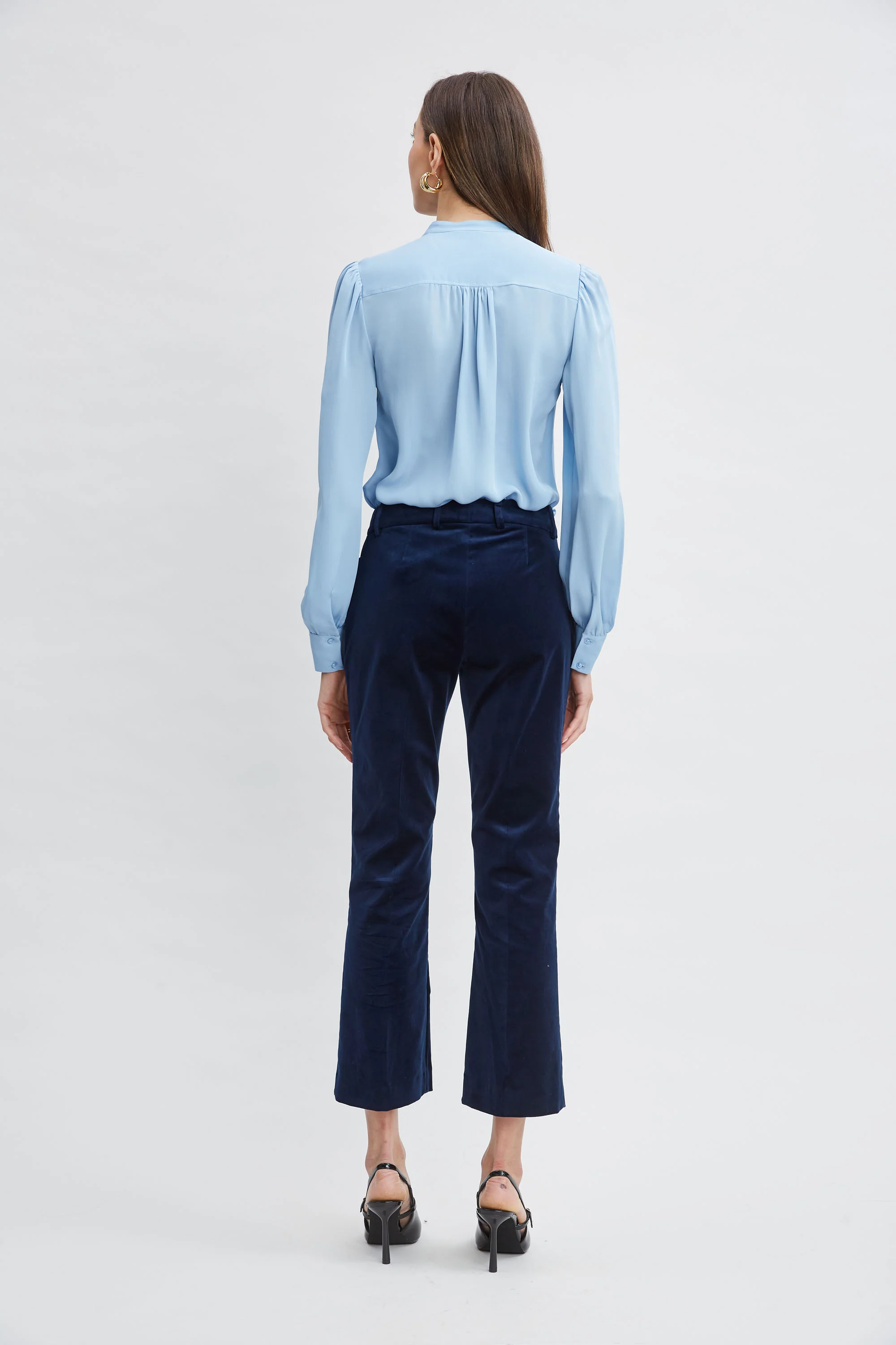 Cotton Velvet Flare Pant - Image 7