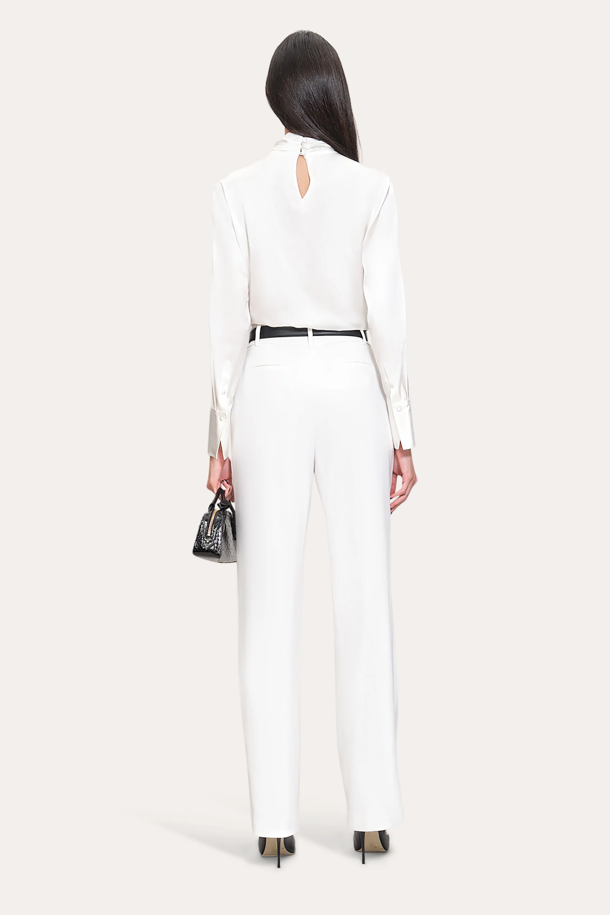 Crepe Pleated Pant - Image 4