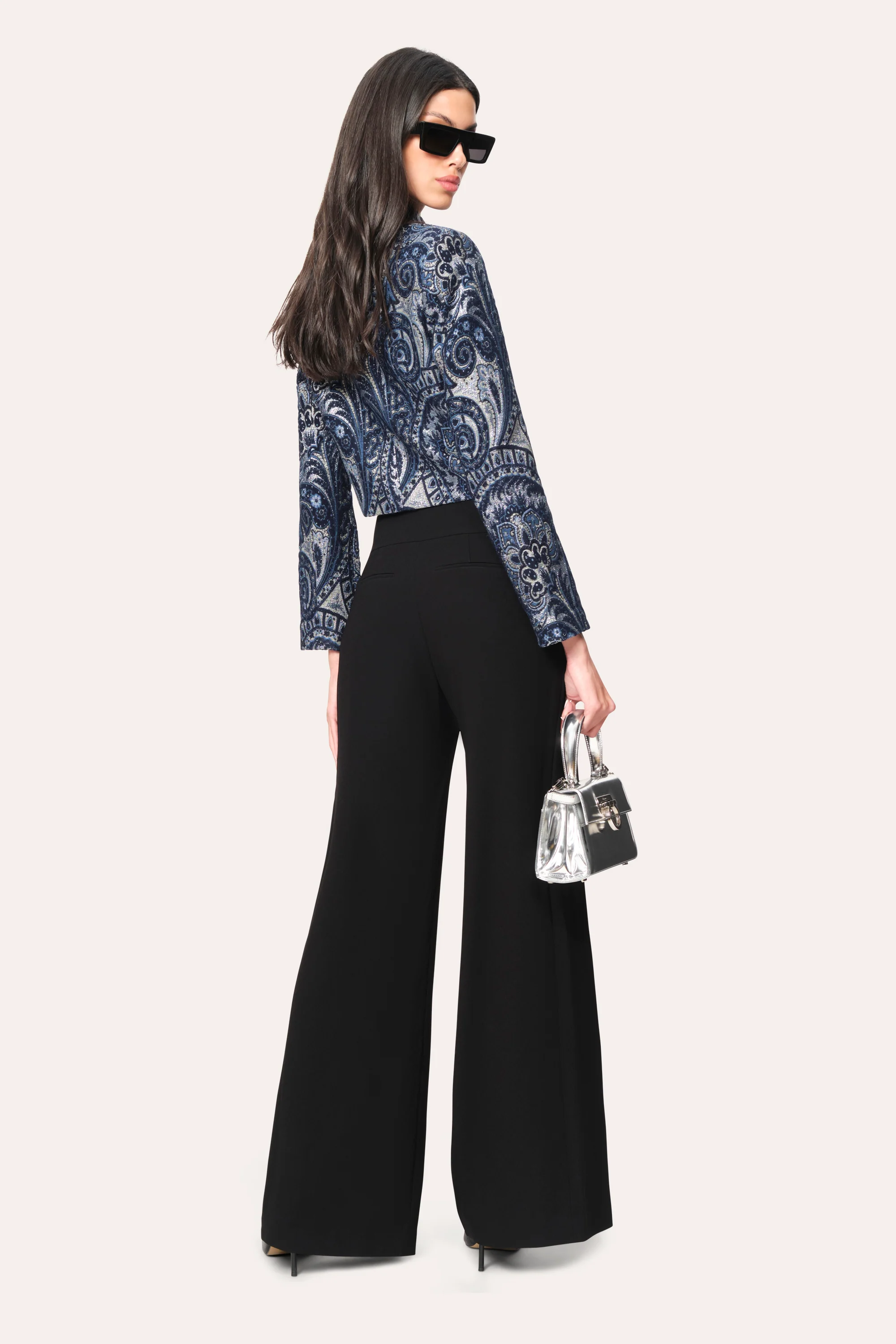 Crepe Overlay Slit Pant - Image 4