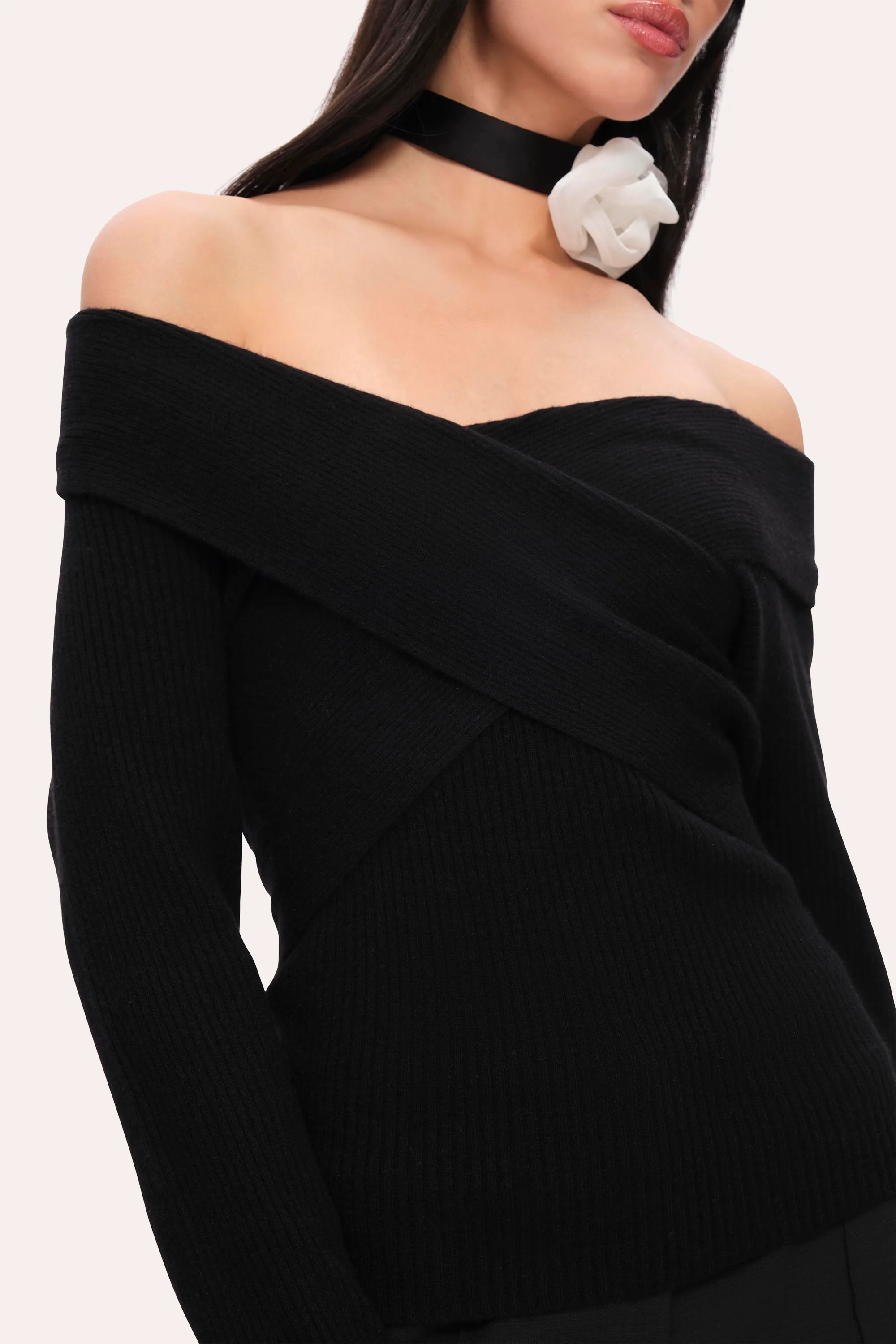 Off-Shoulder Sweater - Image 3