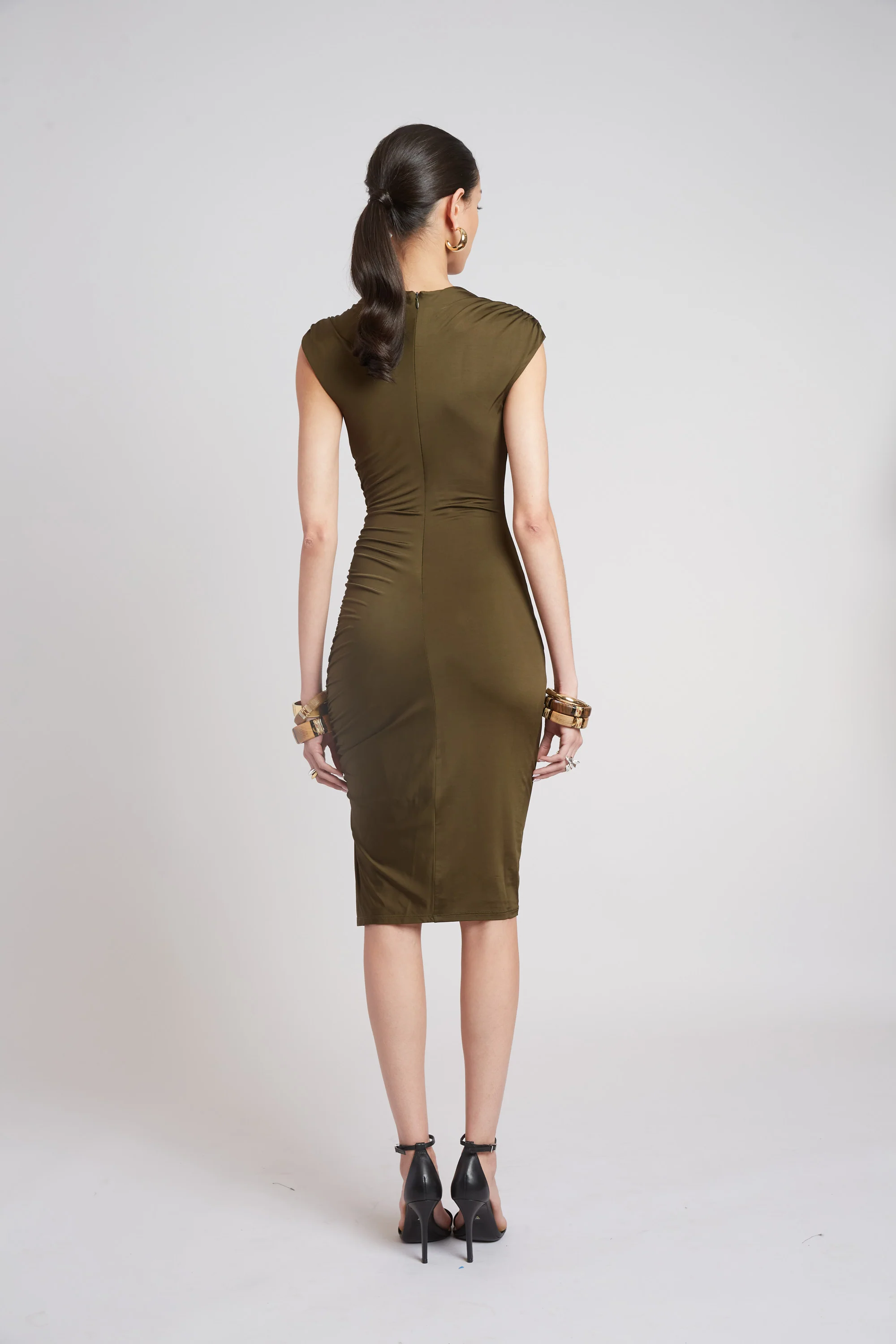 Ruched Jersey Dress - Image 4