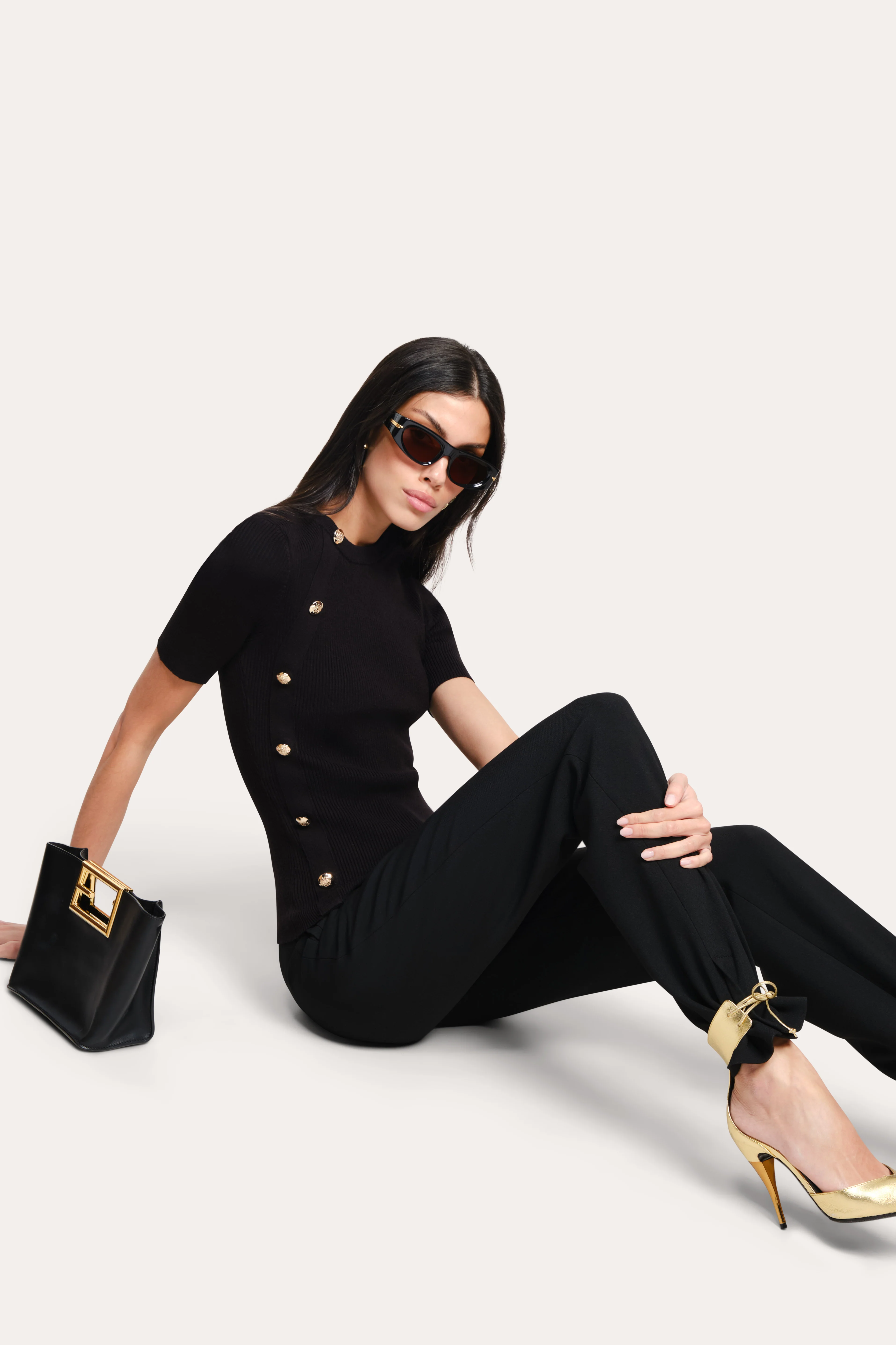 Daphne Ribbed Short Sleeve Top - Image 5