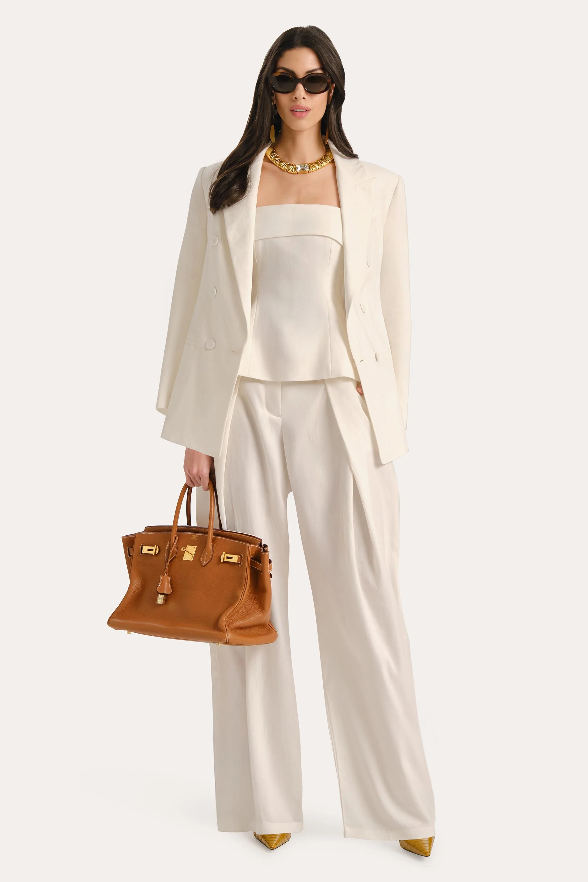 Stella Oversized Linen Blazer - Image 4