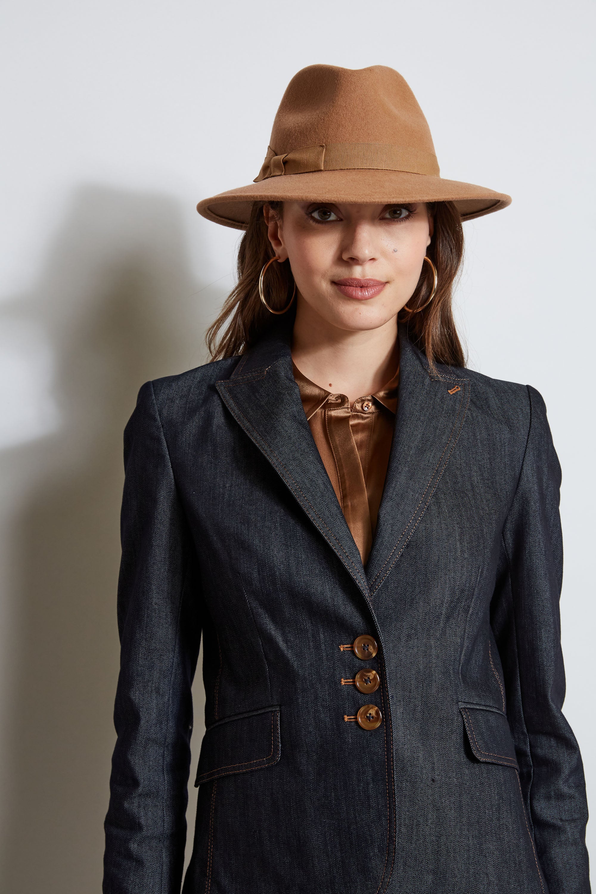 Denim 3 Button Blazer - Image 5