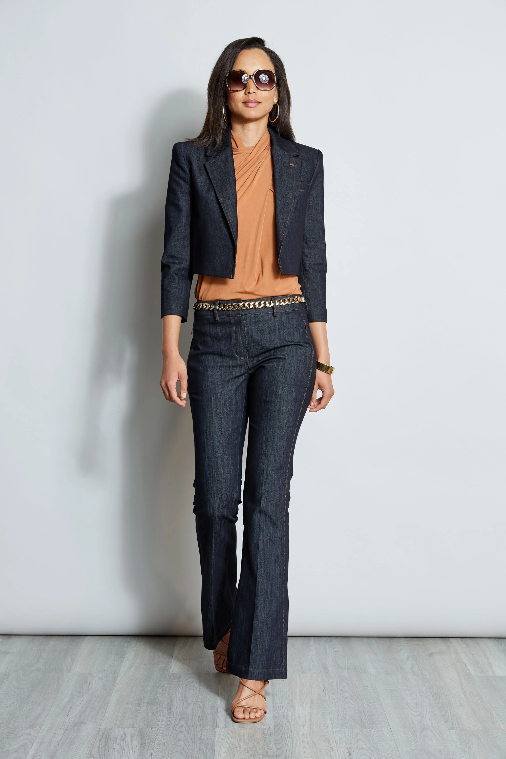 Cropped Denim Jacket - Image 5