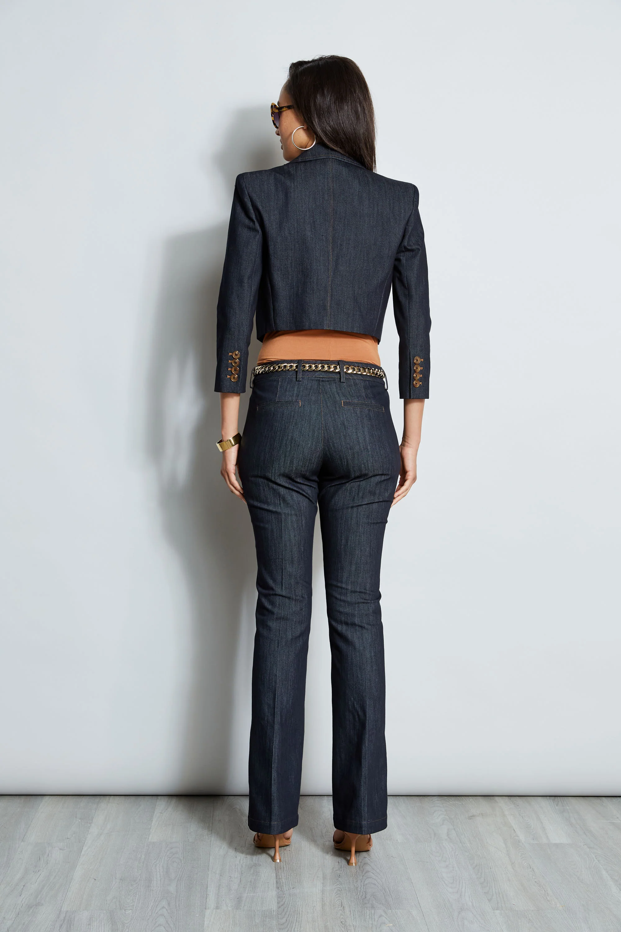 Cropped Denim Jacket - Image 6