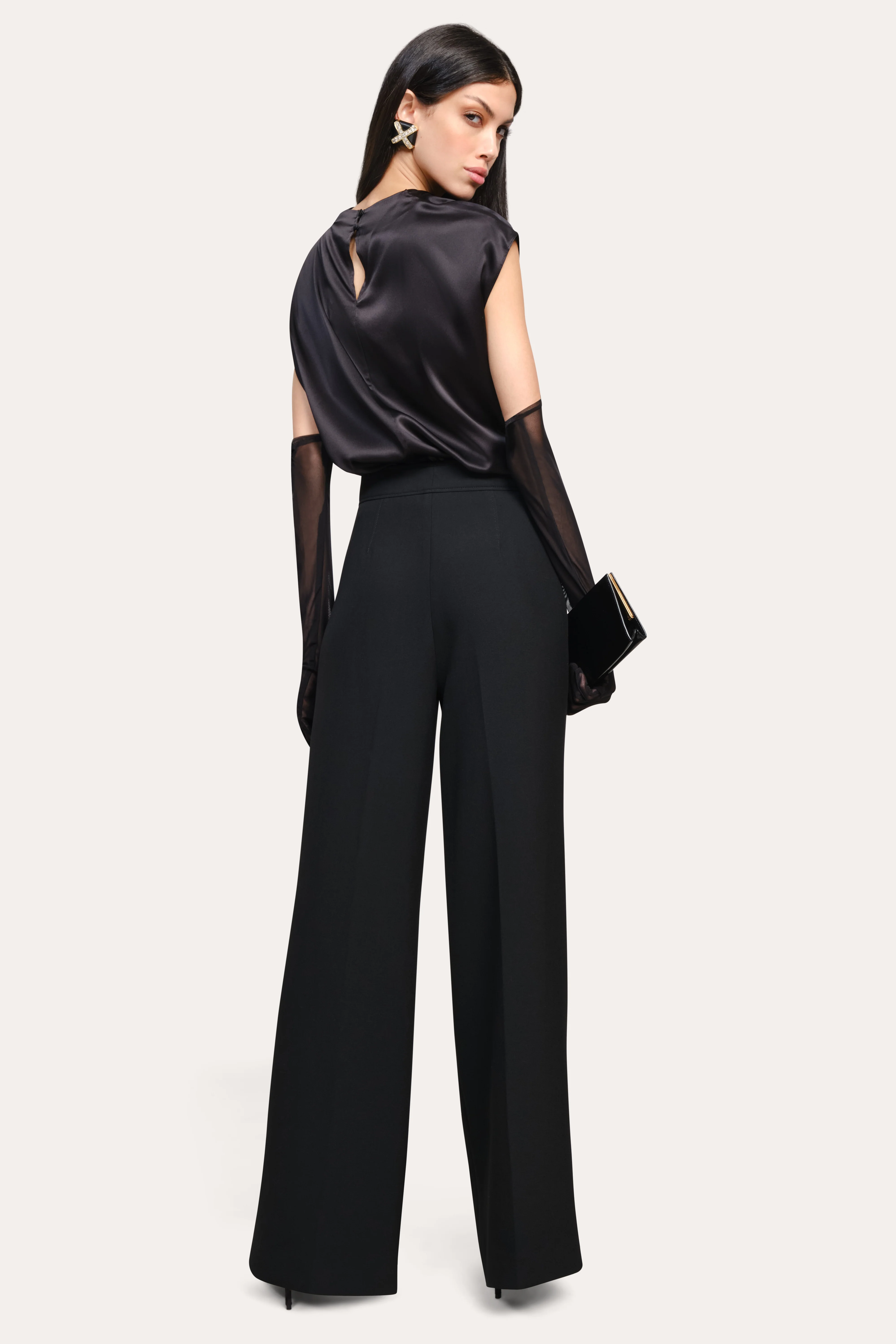 Diane Silk Draped Blouse - Image 4