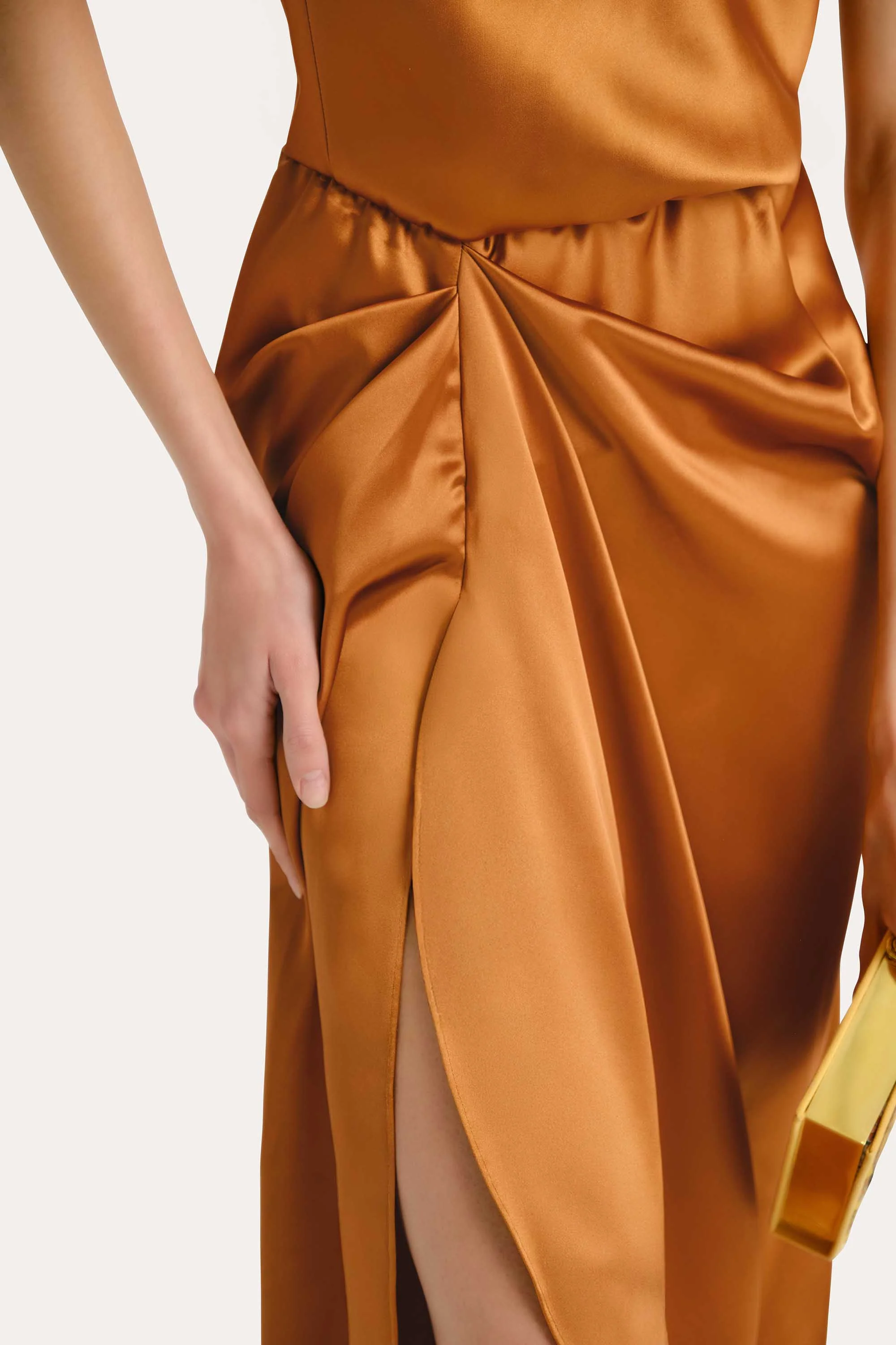 Josephine Draped Halter Dress - Image 2