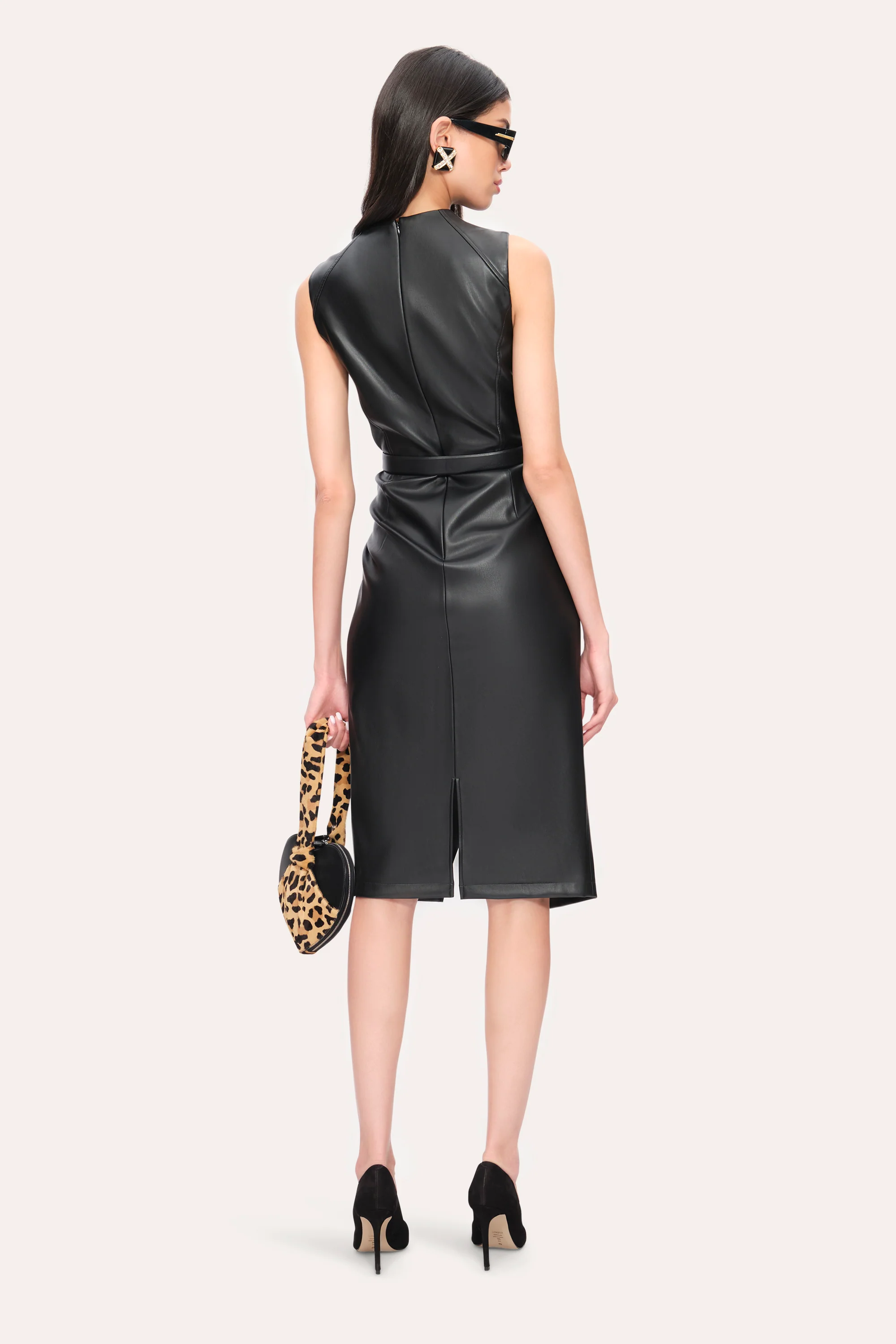 Vegan Leather Dress - Image 4