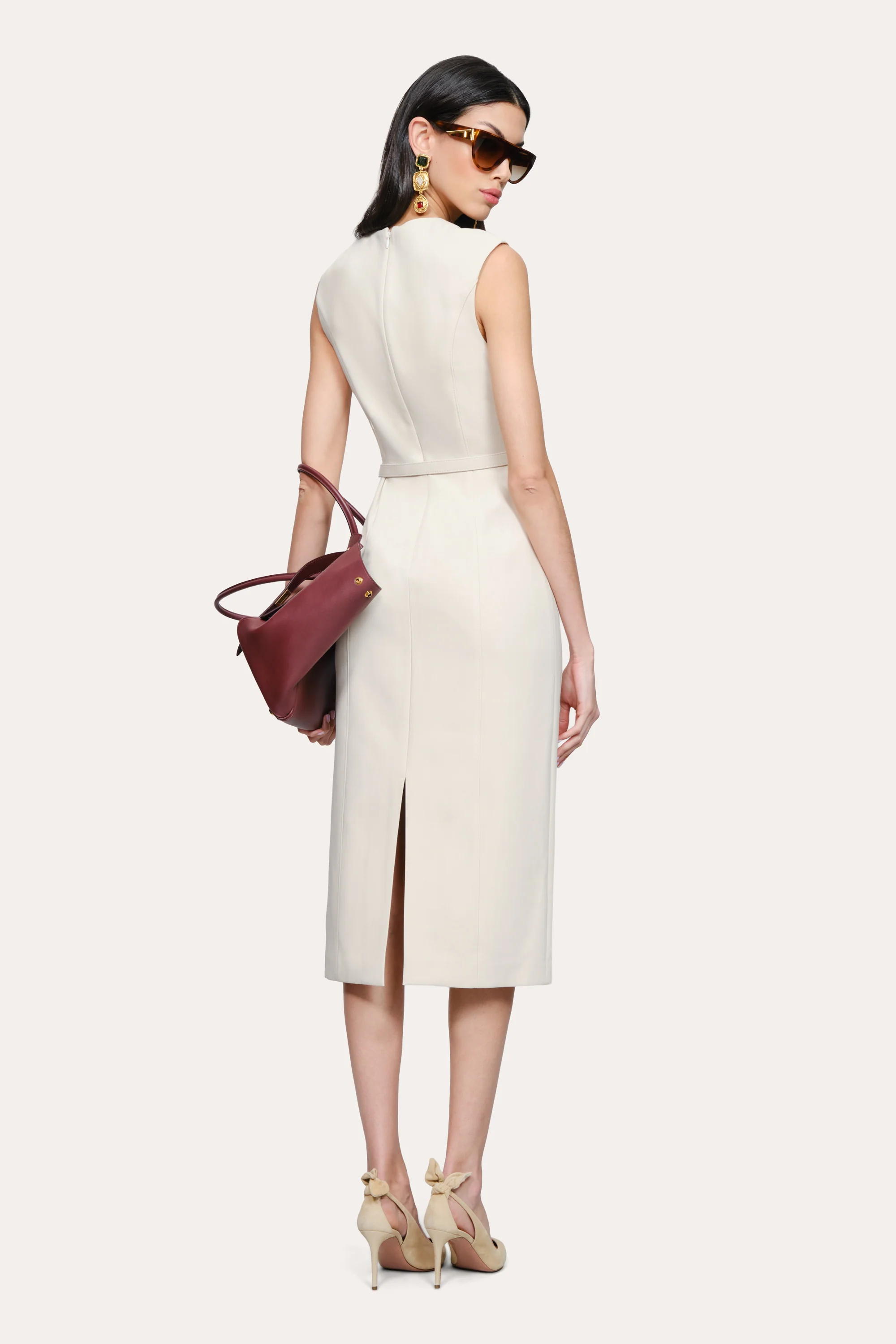 Margaret Belted Midi Dress - Image 4