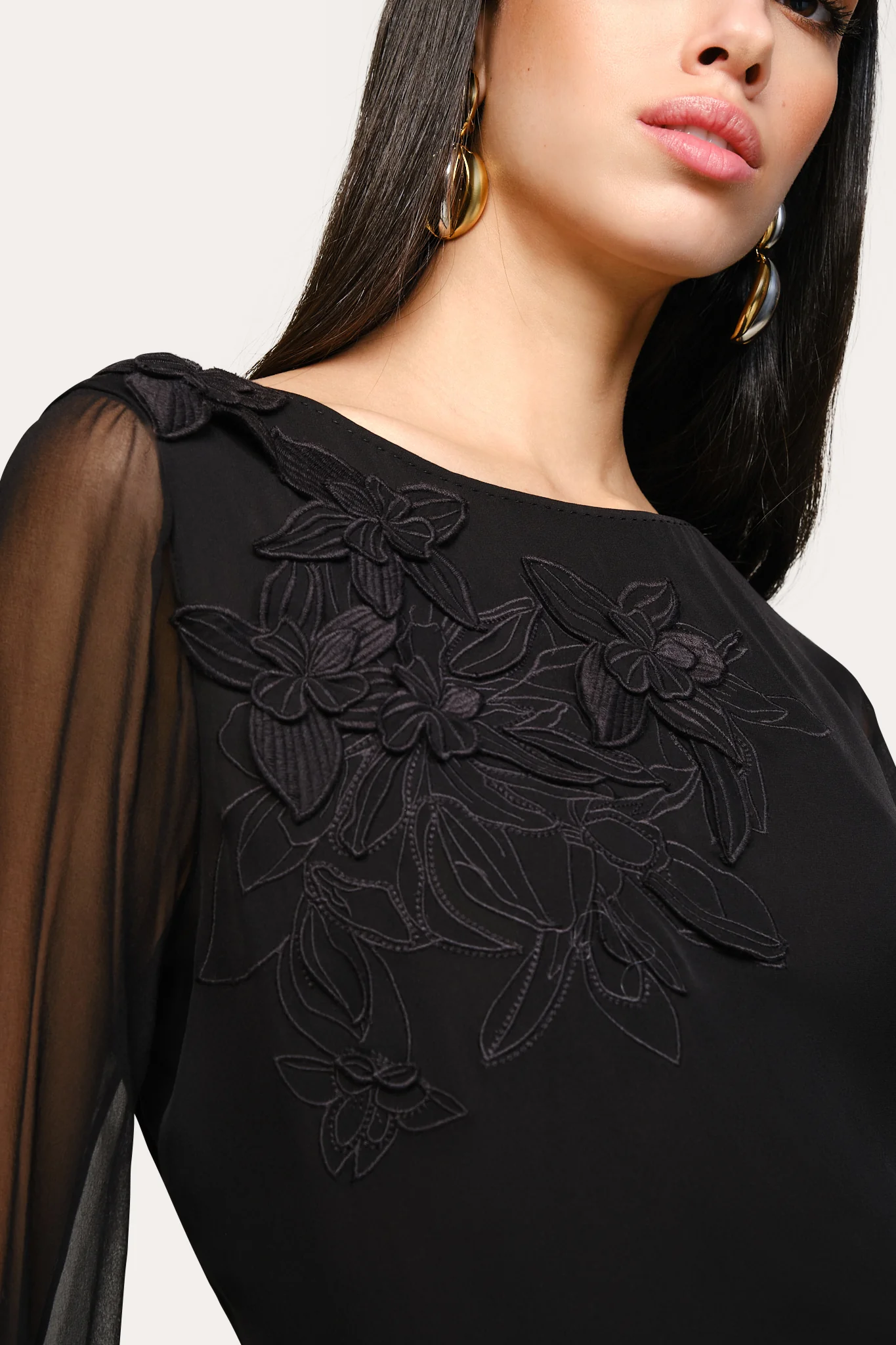 Applique Silk Shirt - Image 3