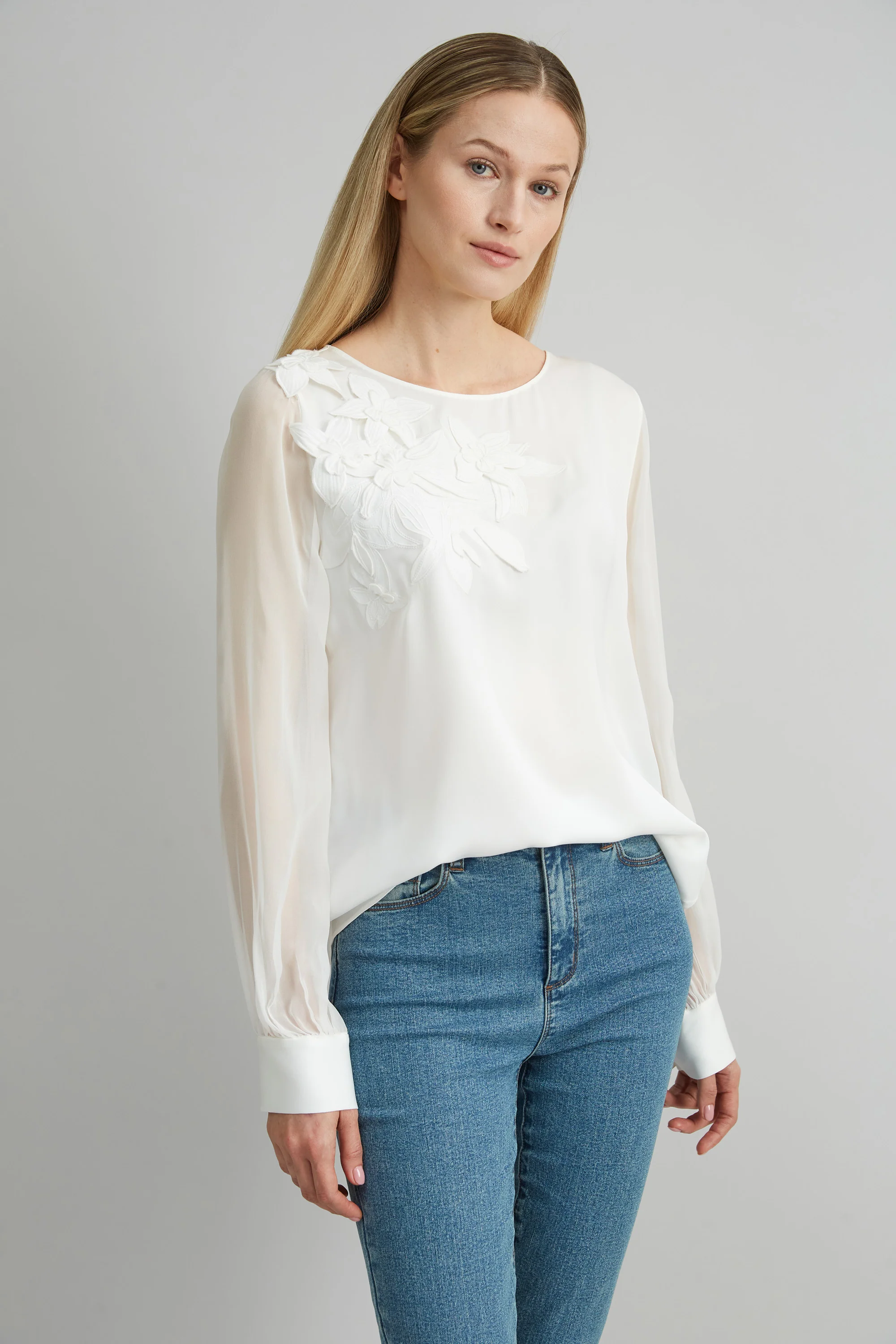 Applique Silk Shirt - Image 4