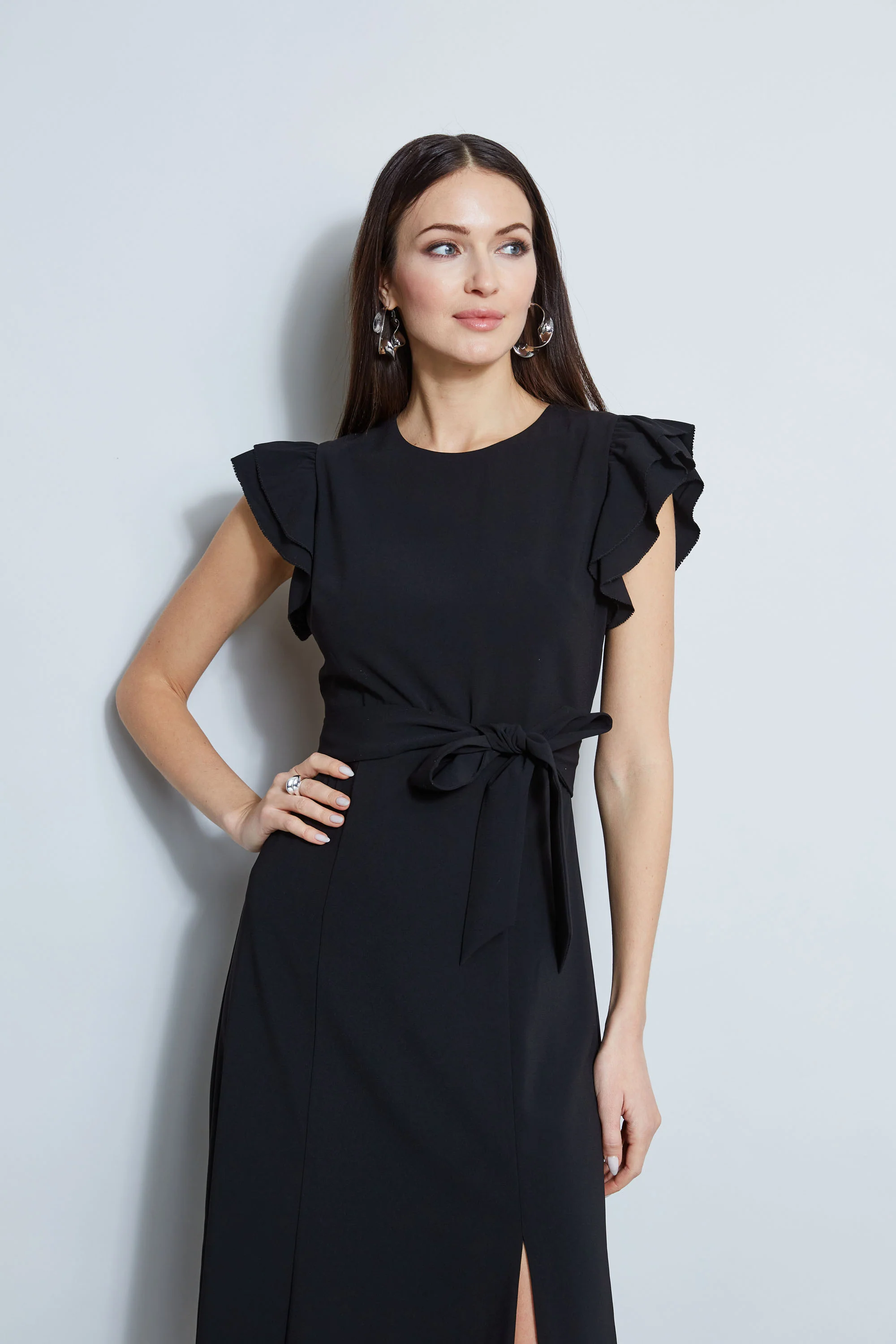 Flutter Sleeve Midi Dress - Image 3