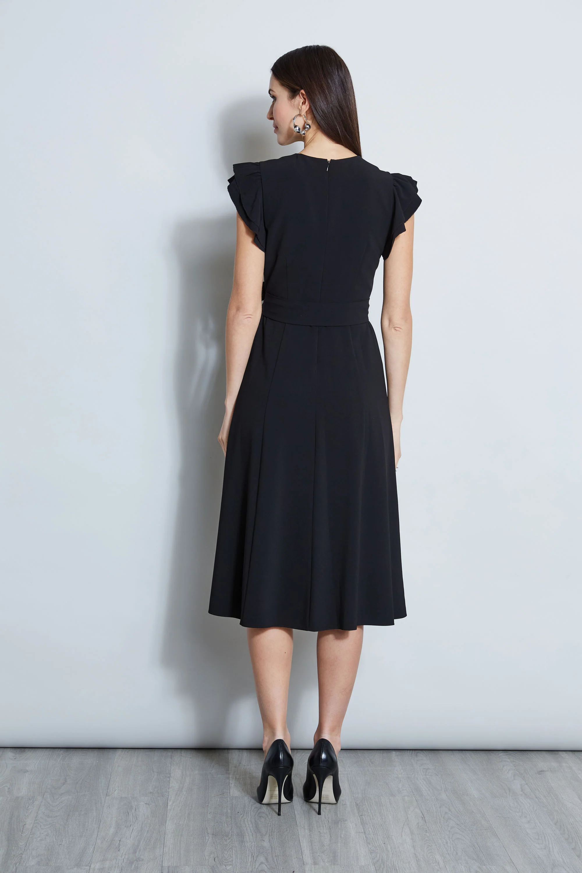Flutter Sleeve Midi Dress - Image 4