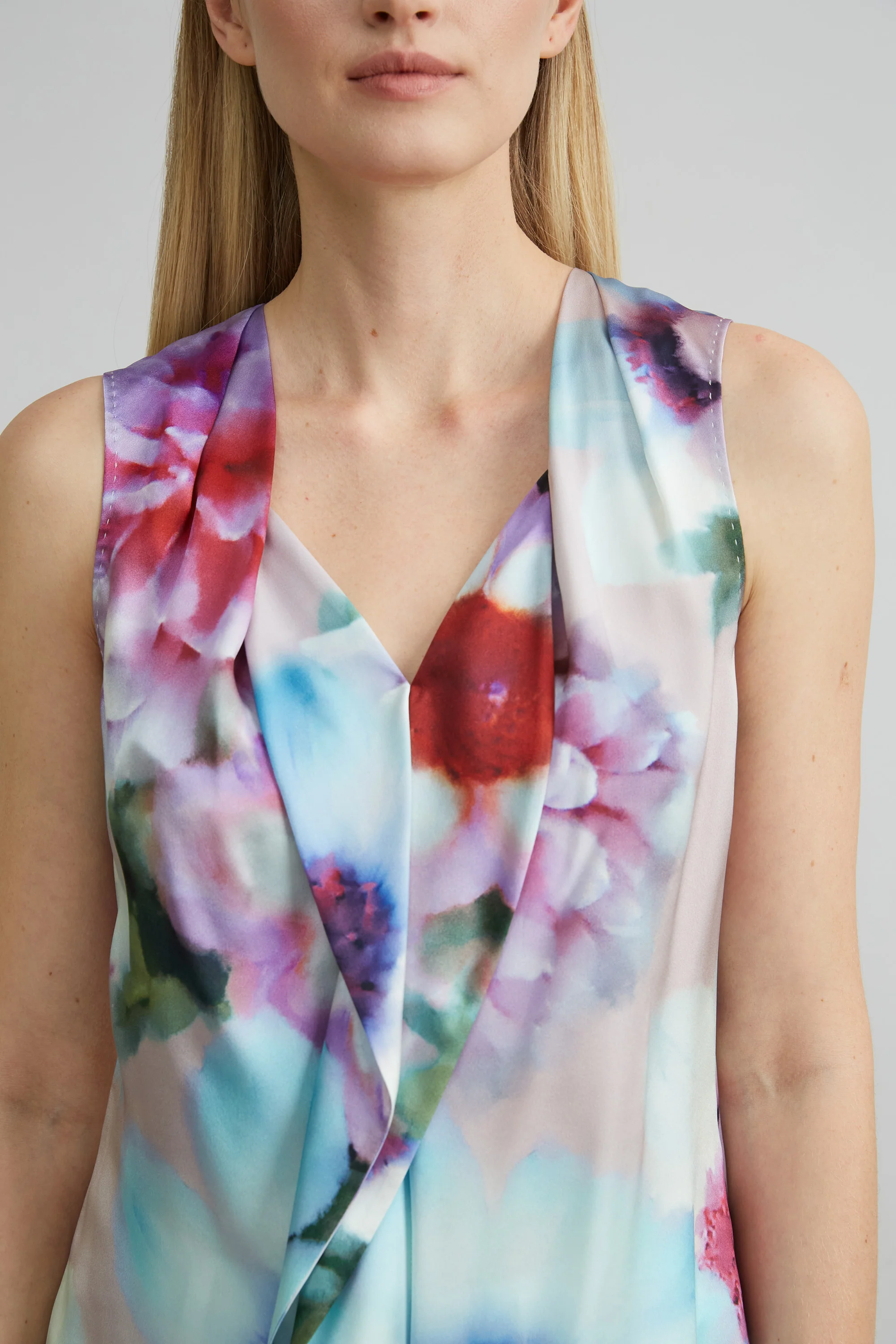 Silk Satin Fantasia Floral Shirt - Image 3