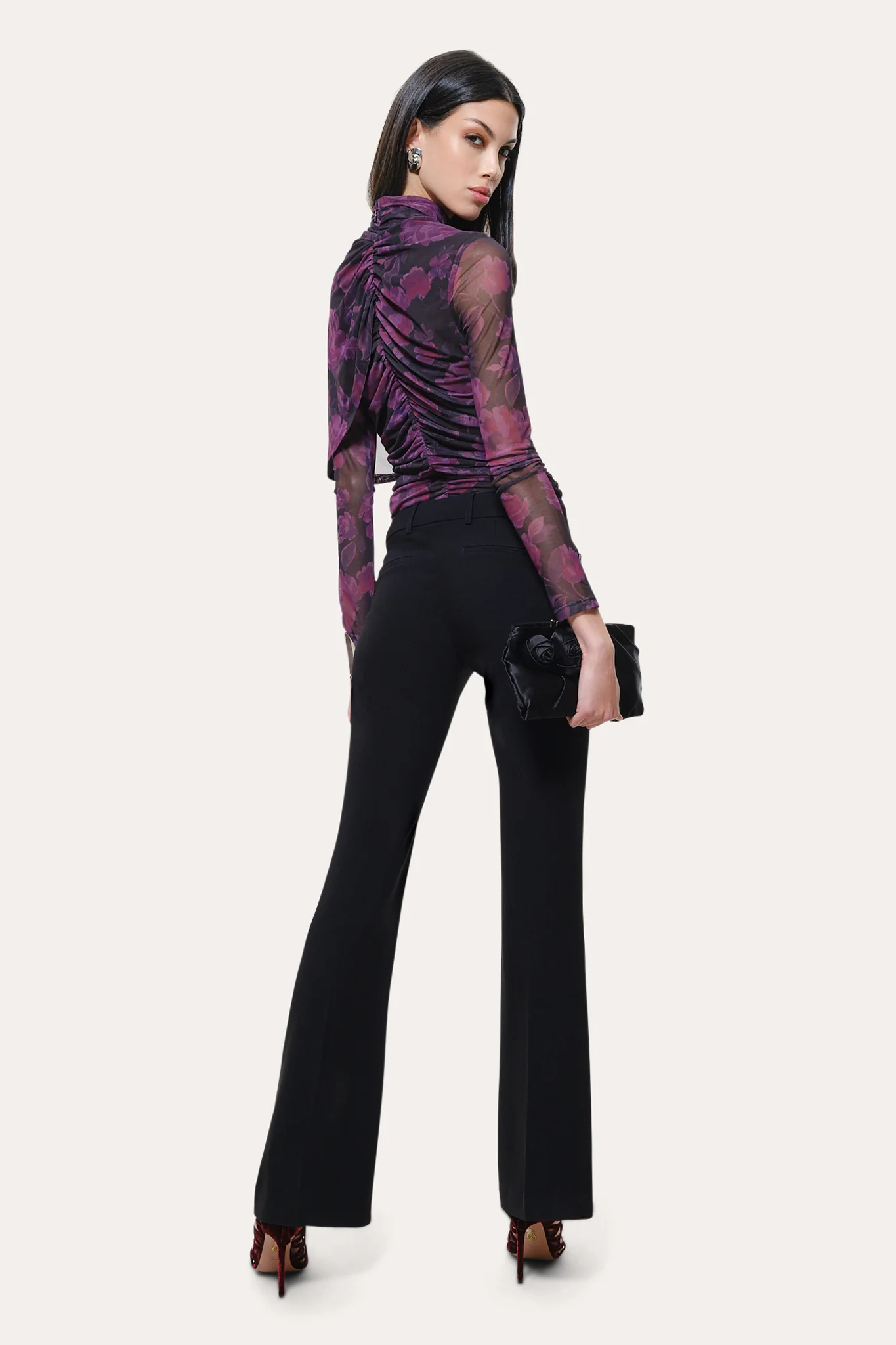 Georgia Ruched Mesh Top - Image 4