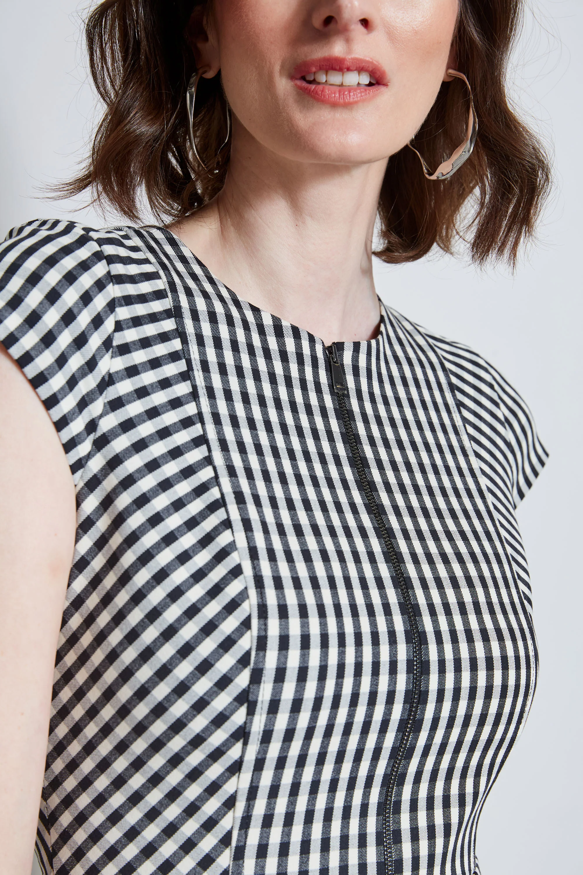 Gingham Fit & Flare Dress - Image 5