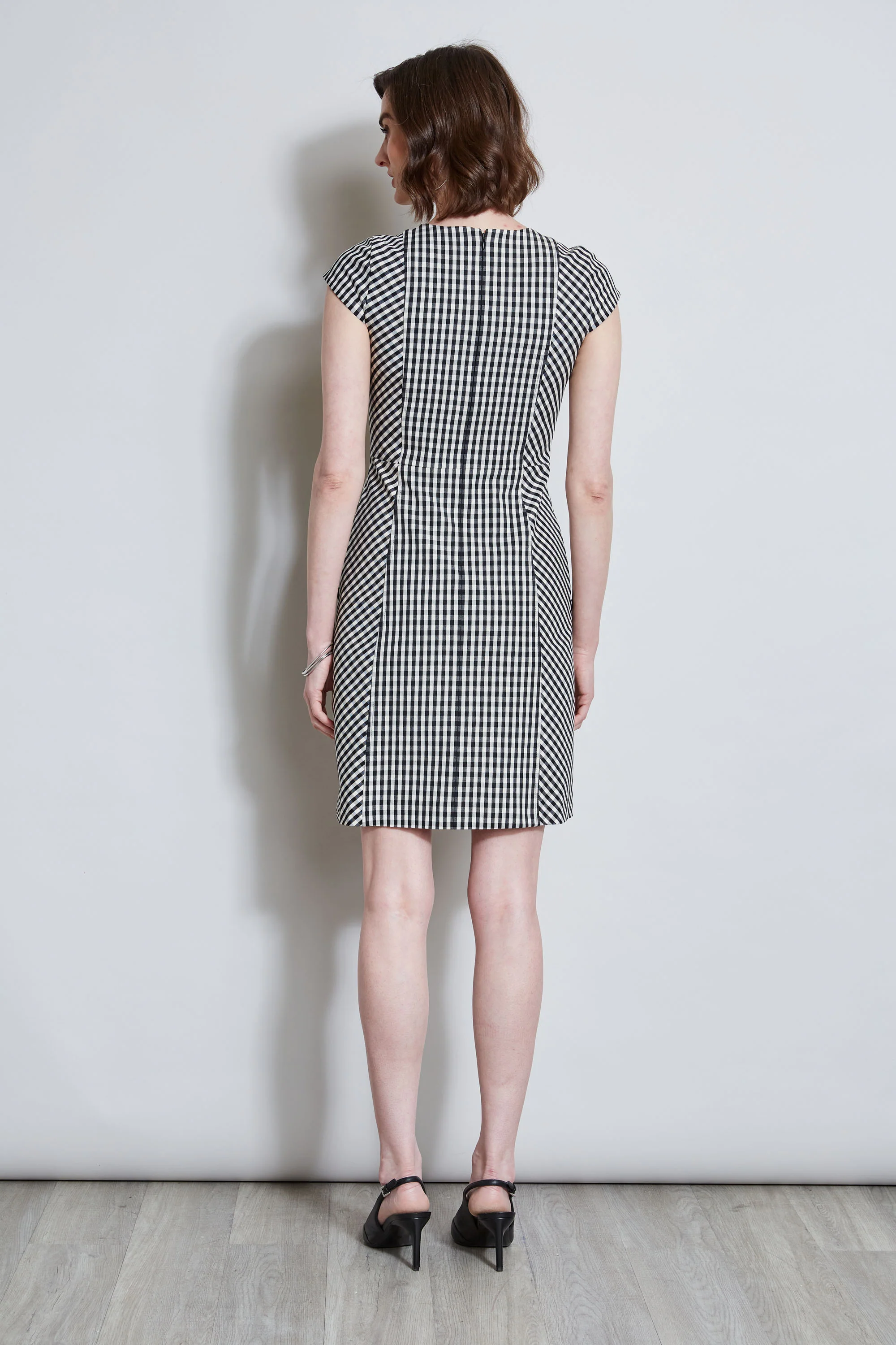Gingham Fit & Flare Dress - Image 6