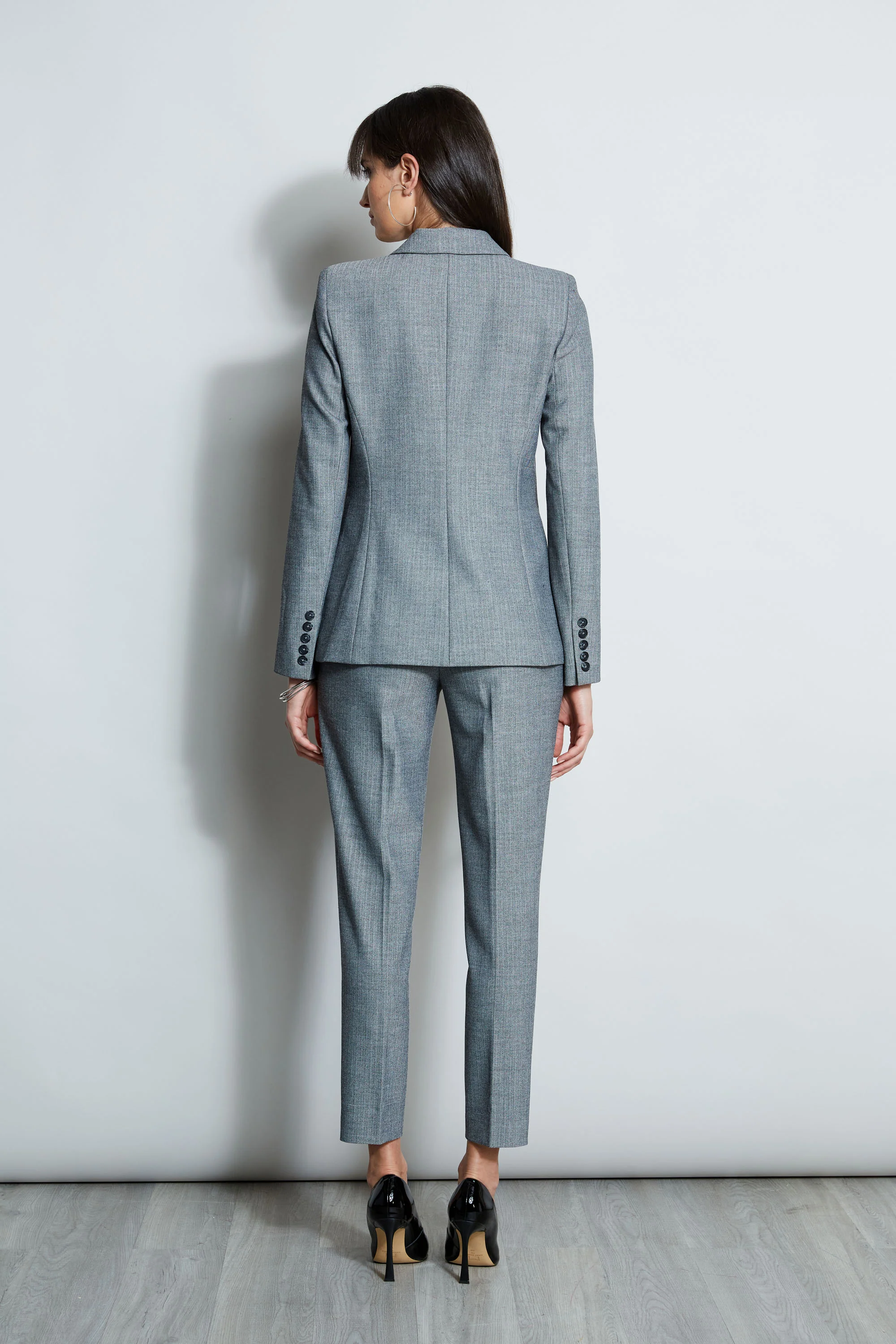 Herringbone Panel Blazer - Image 7