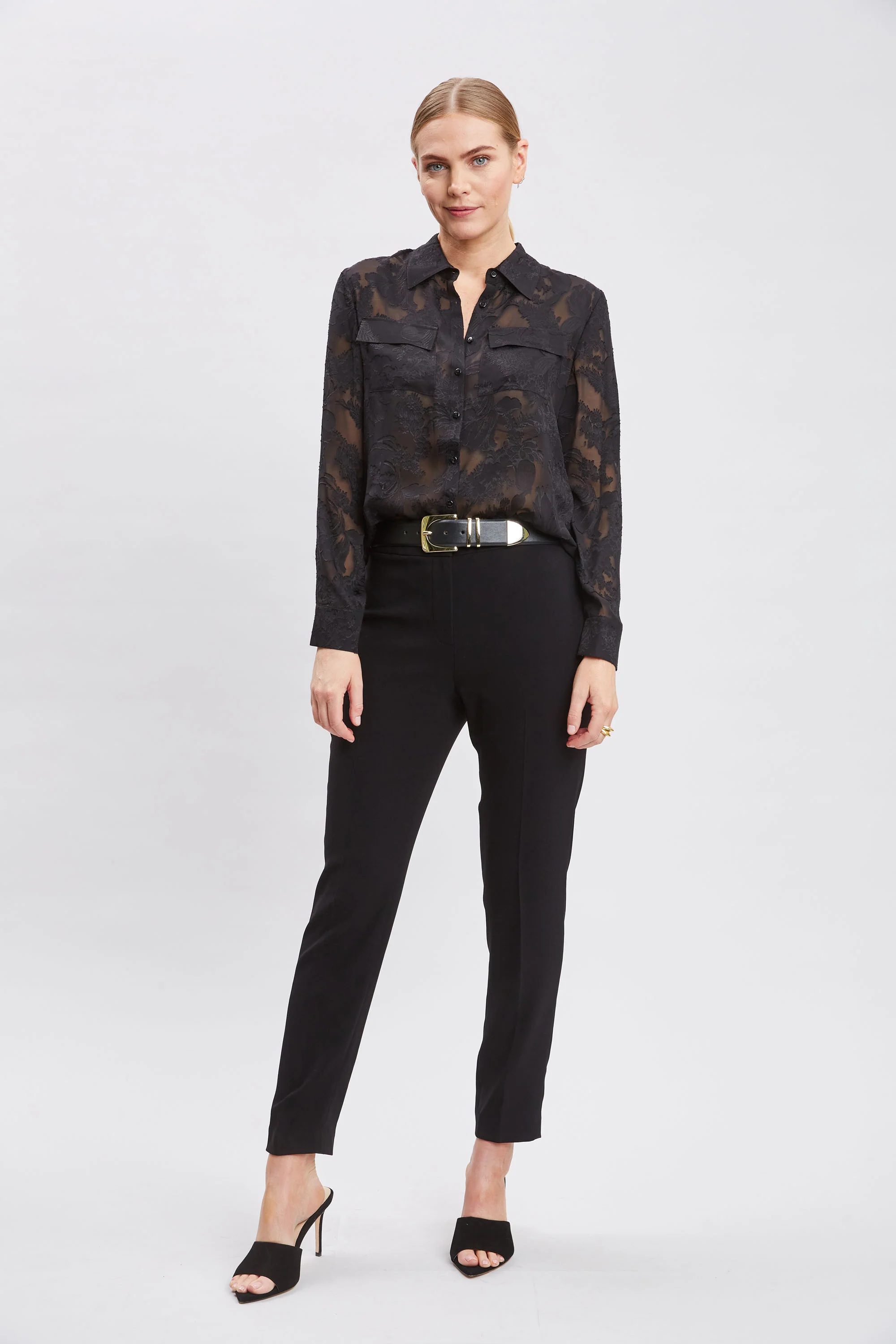 Silk Jacquard Utility Shirt - Image 2