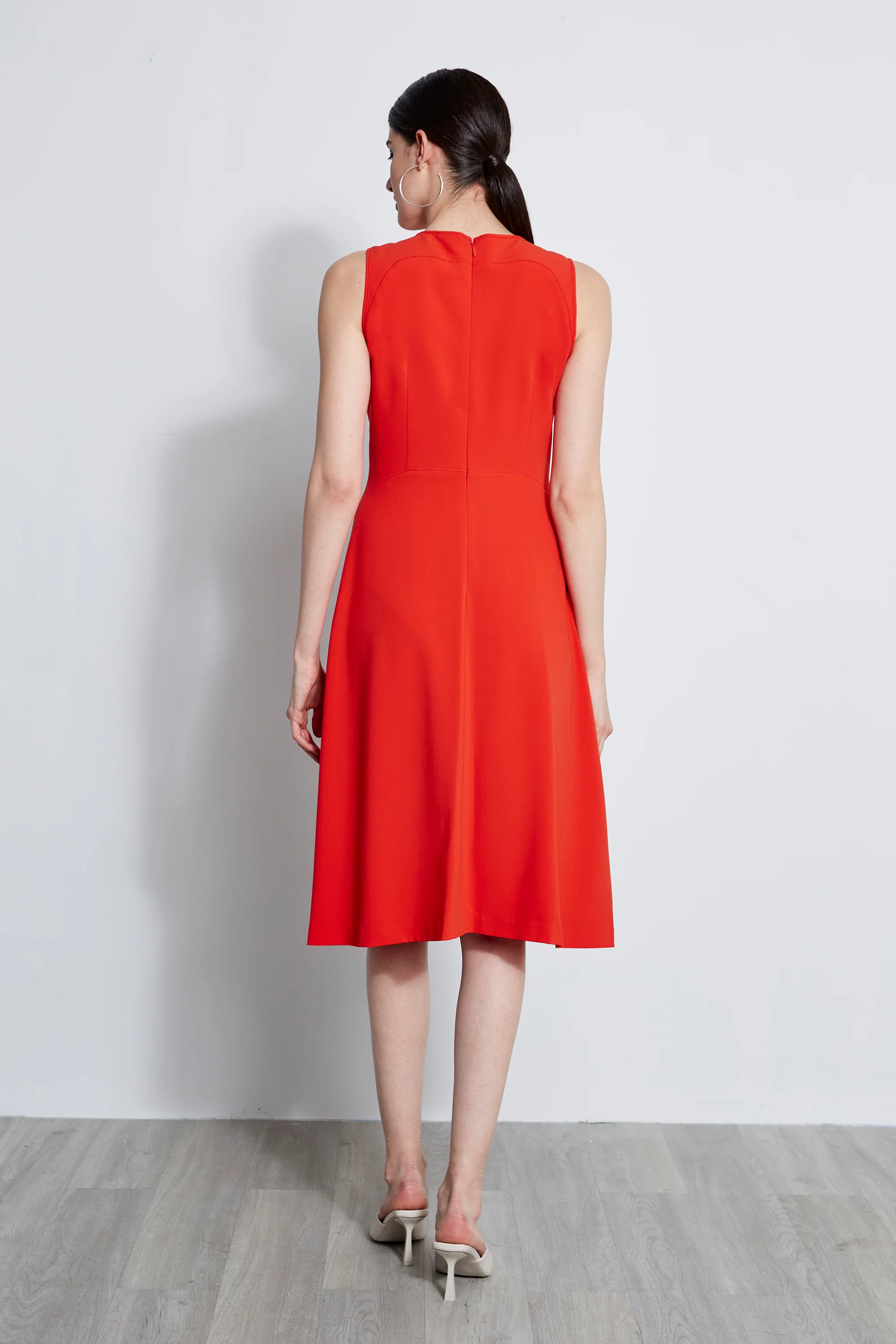 Lace Applique Midi Dress - Image 5