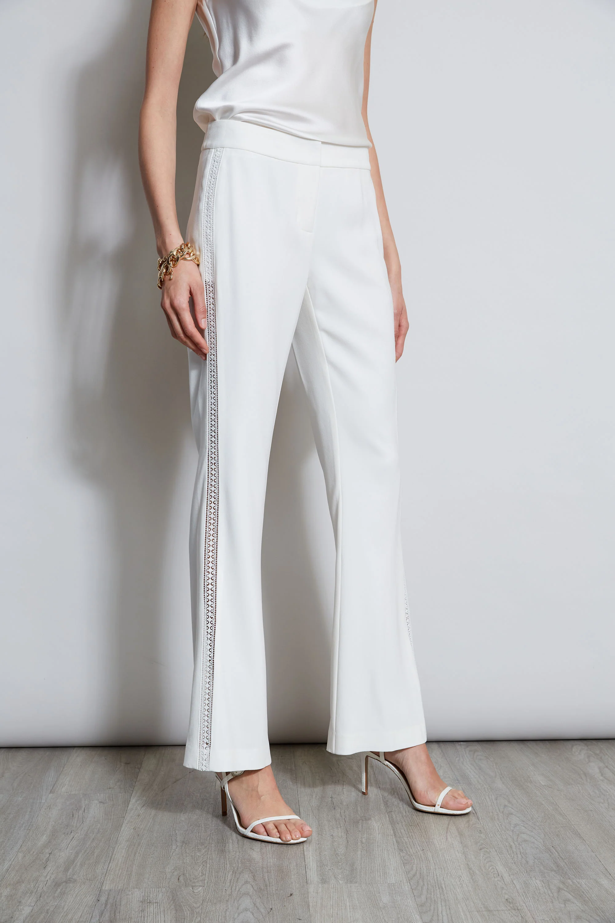 Lace Trim Fit & Flare Pant - Image 4