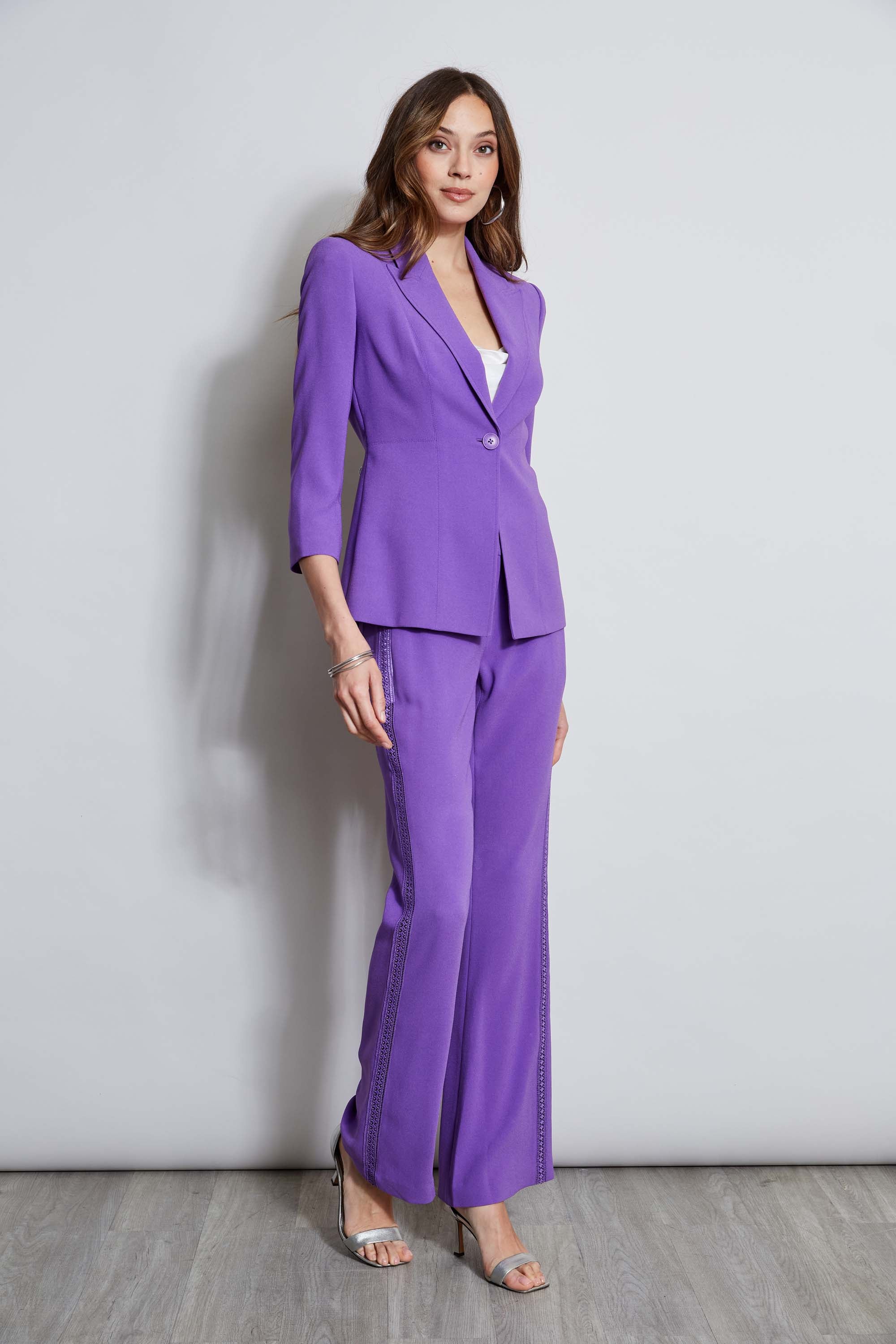 Lace Trim Fit & Flare Pant - Image 4