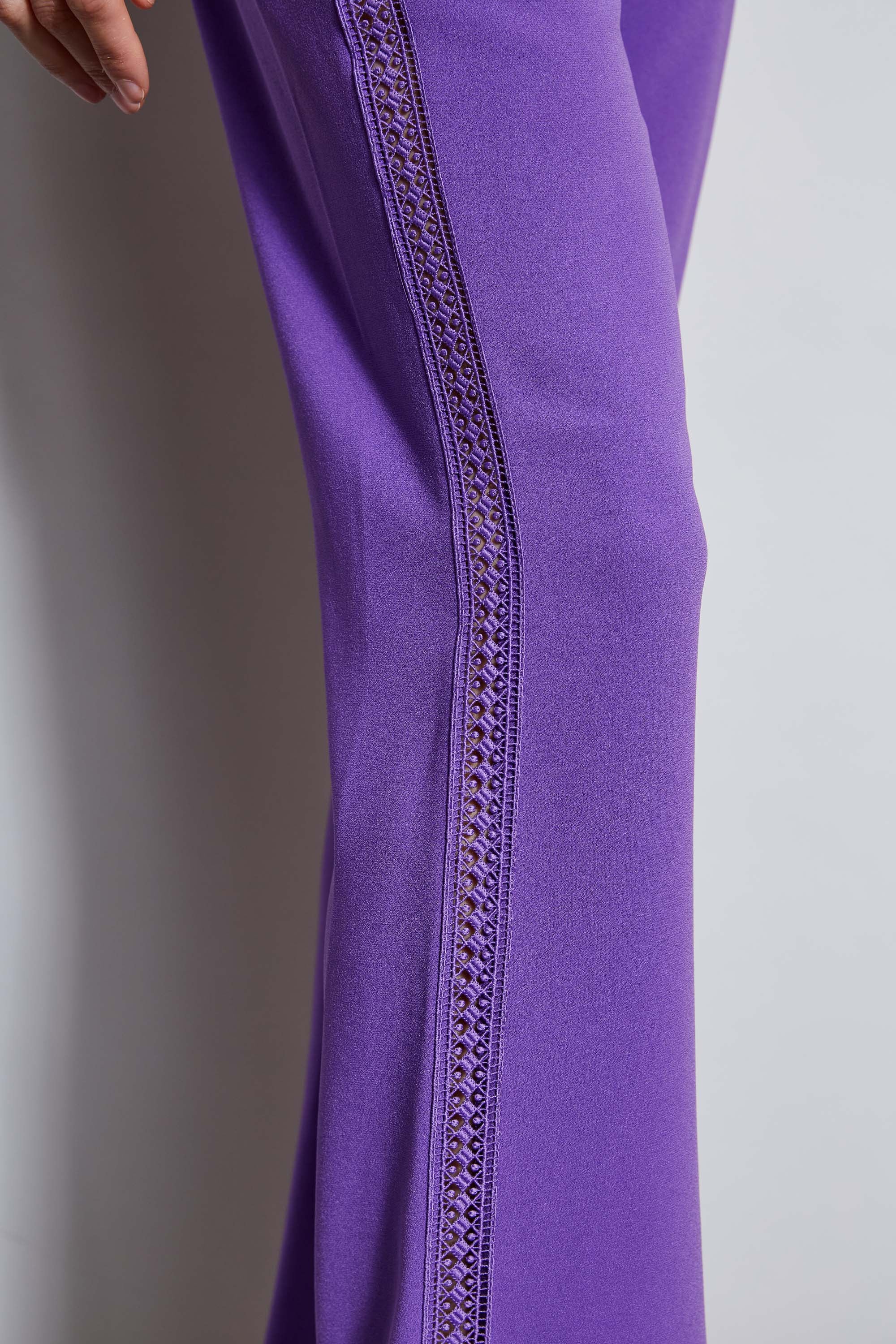 Lace Trim Fit & Flare Pant - Image 5
