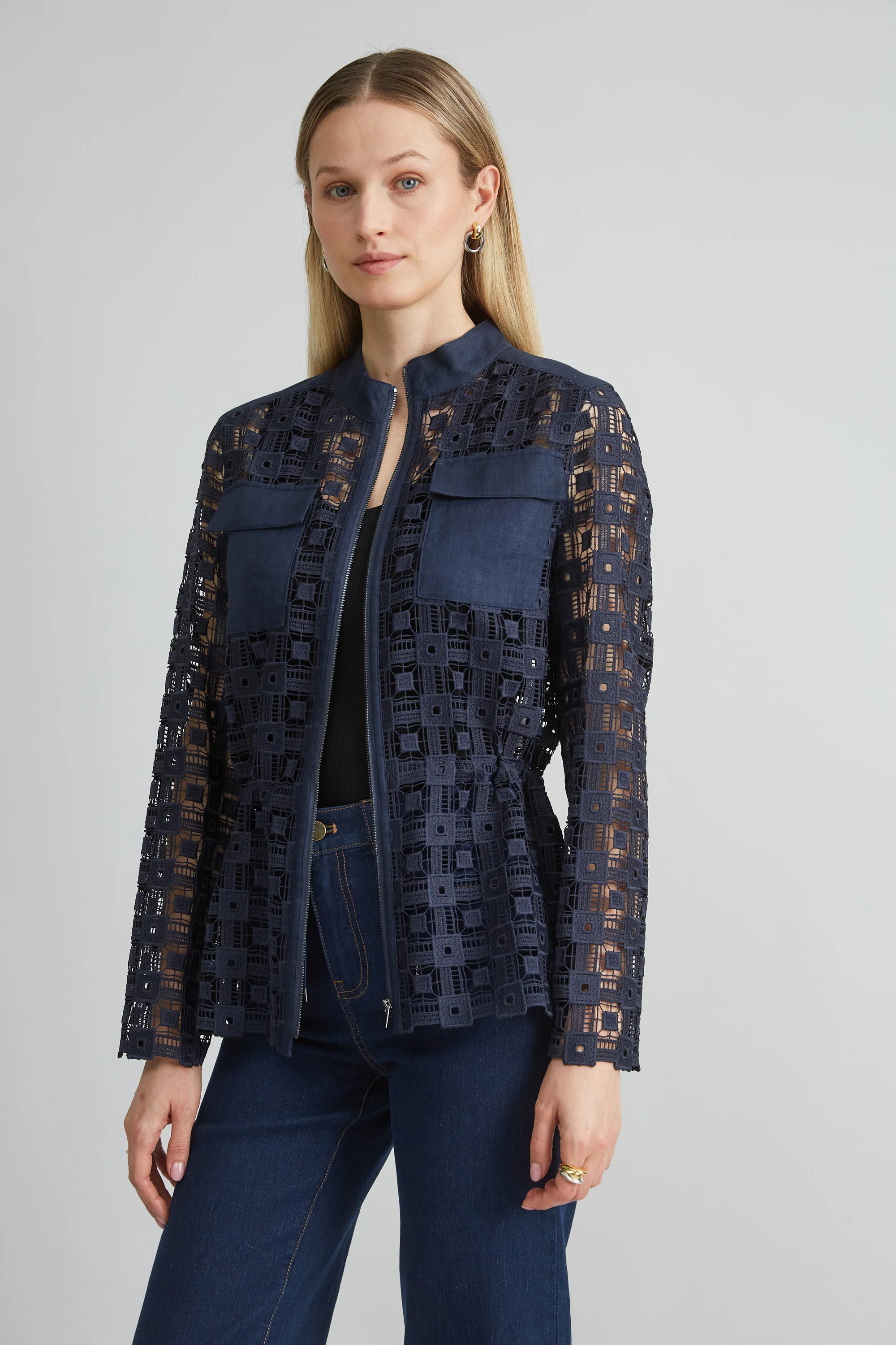 Lace Utility Jacket - Image 3