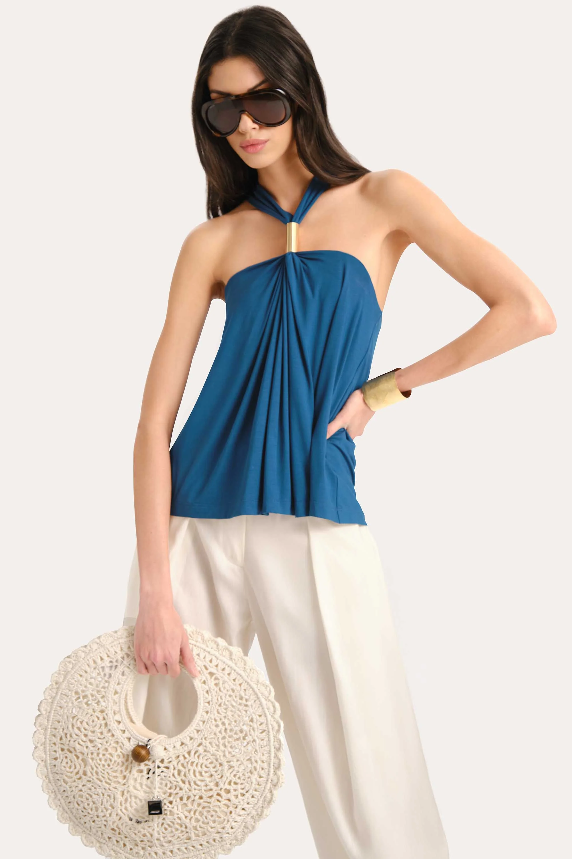 Lila Halterneck Top - Image 4