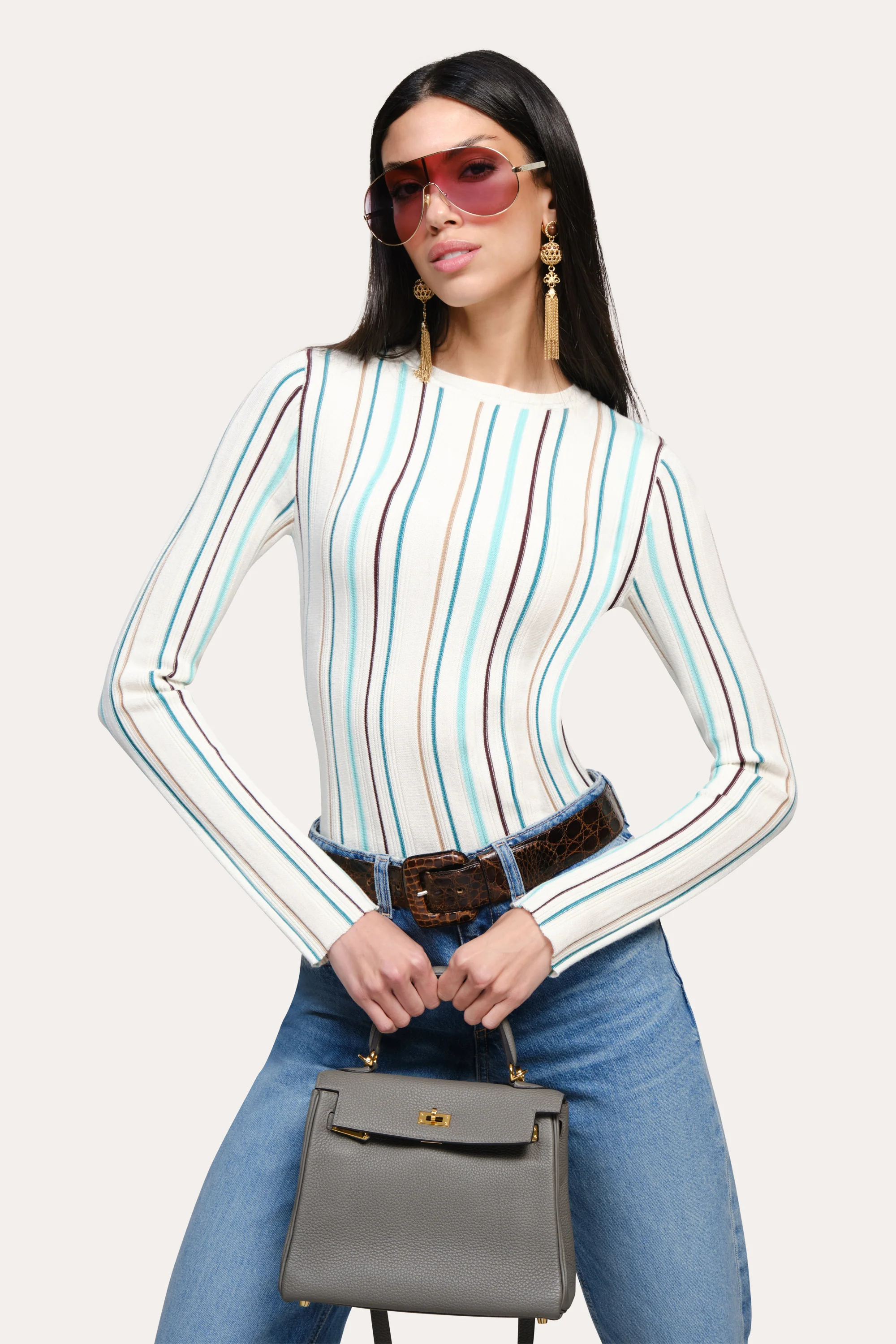 Lucia Silk Wool Top - Image 6