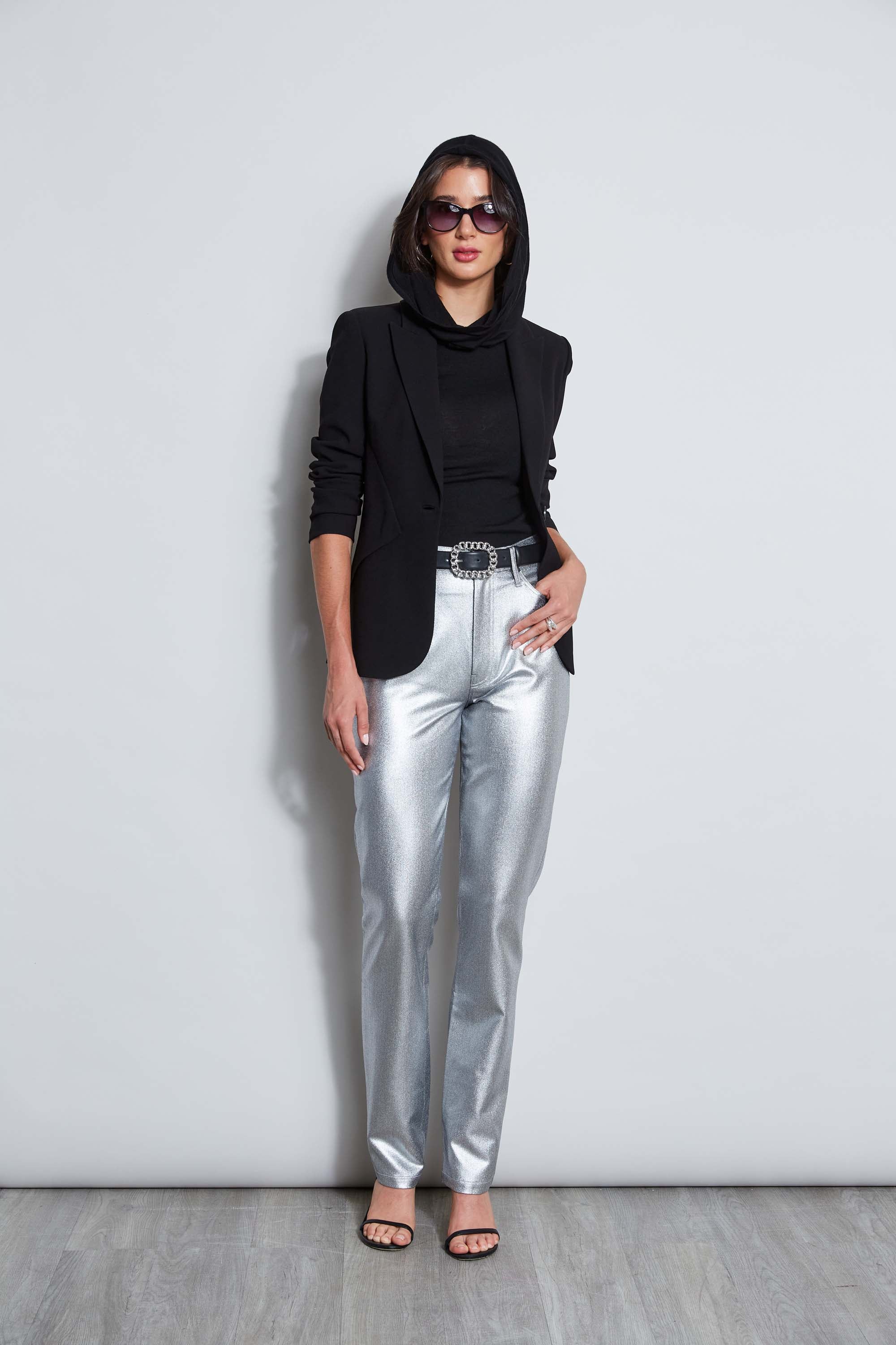 Metallic Stretch Twill Jeans - Image 4