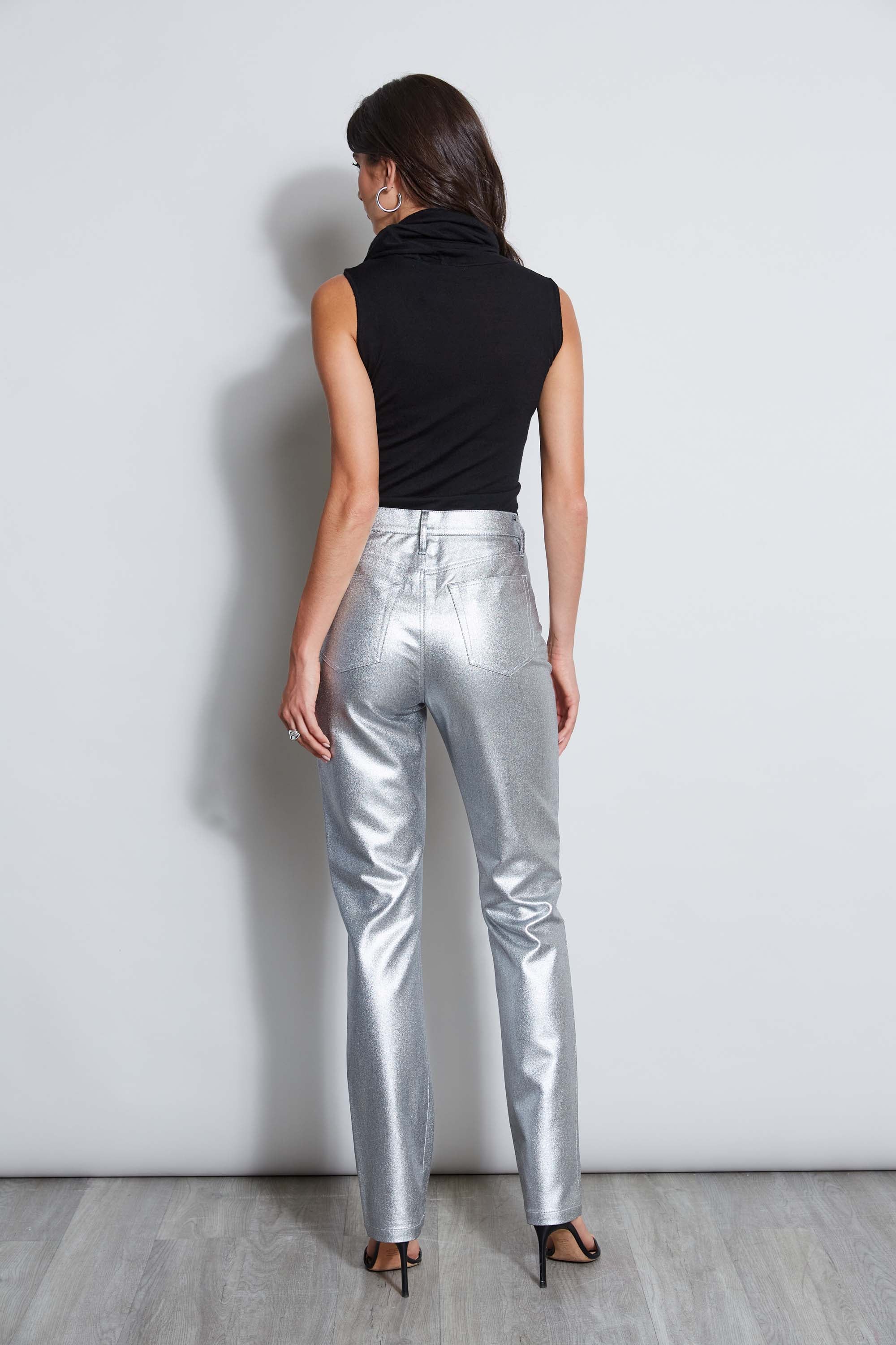 Metallic Stretch Twill Jeans - Image 7