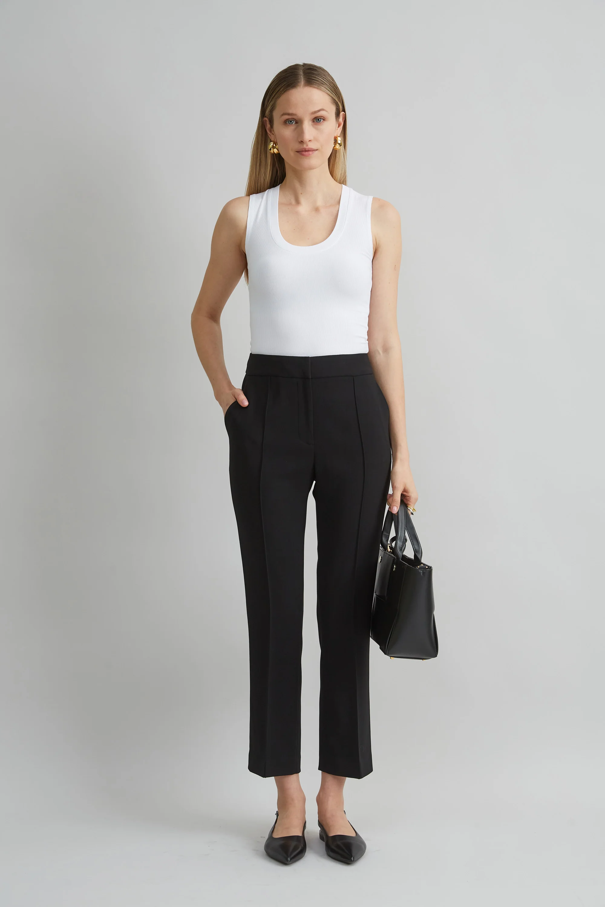 Micro Flare Crepe Pant - Image 2