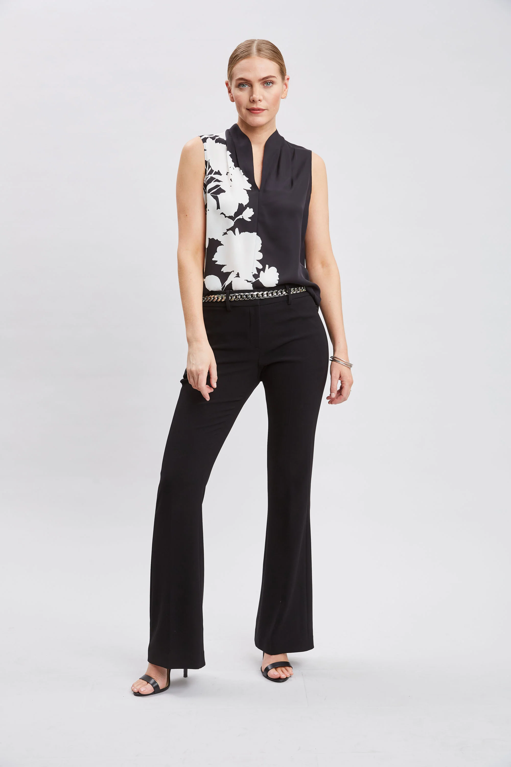 Midnight Garden Sleeveless Silk Top - Image 5