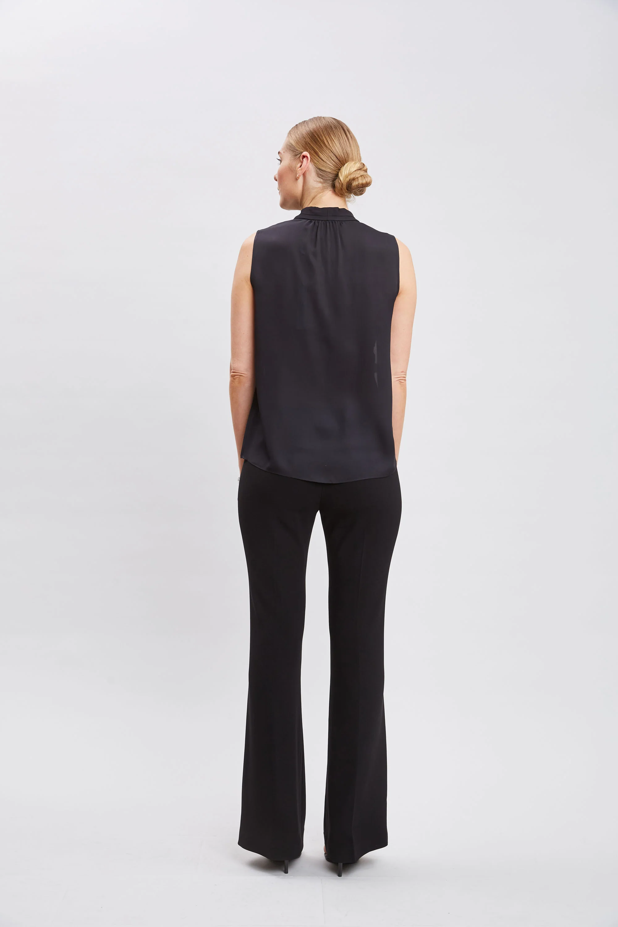 Midnight Garden Sleeveless Silk Top - Image 6