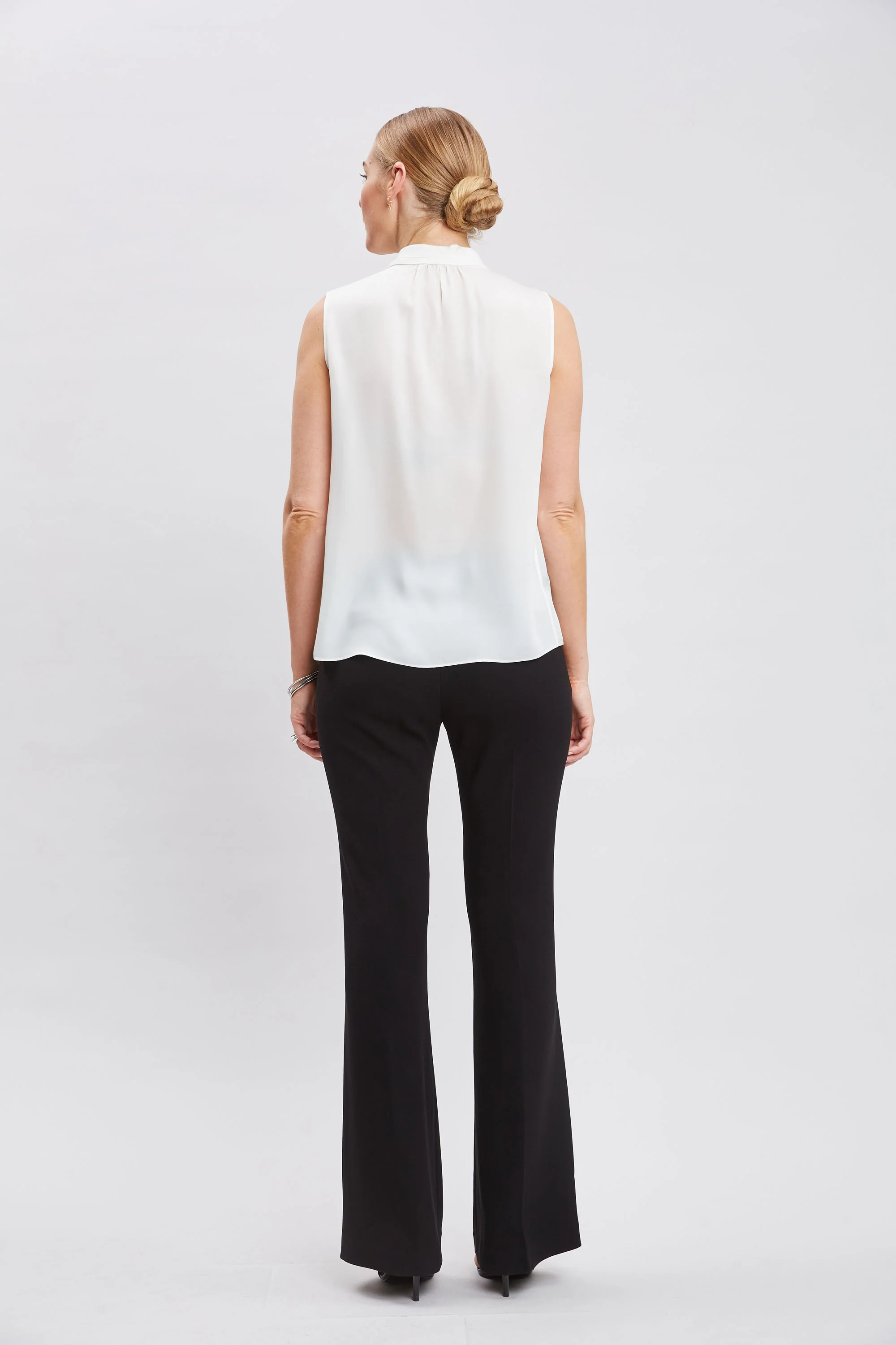 Midnight Garden Sleeveless Silk Top - Image 7