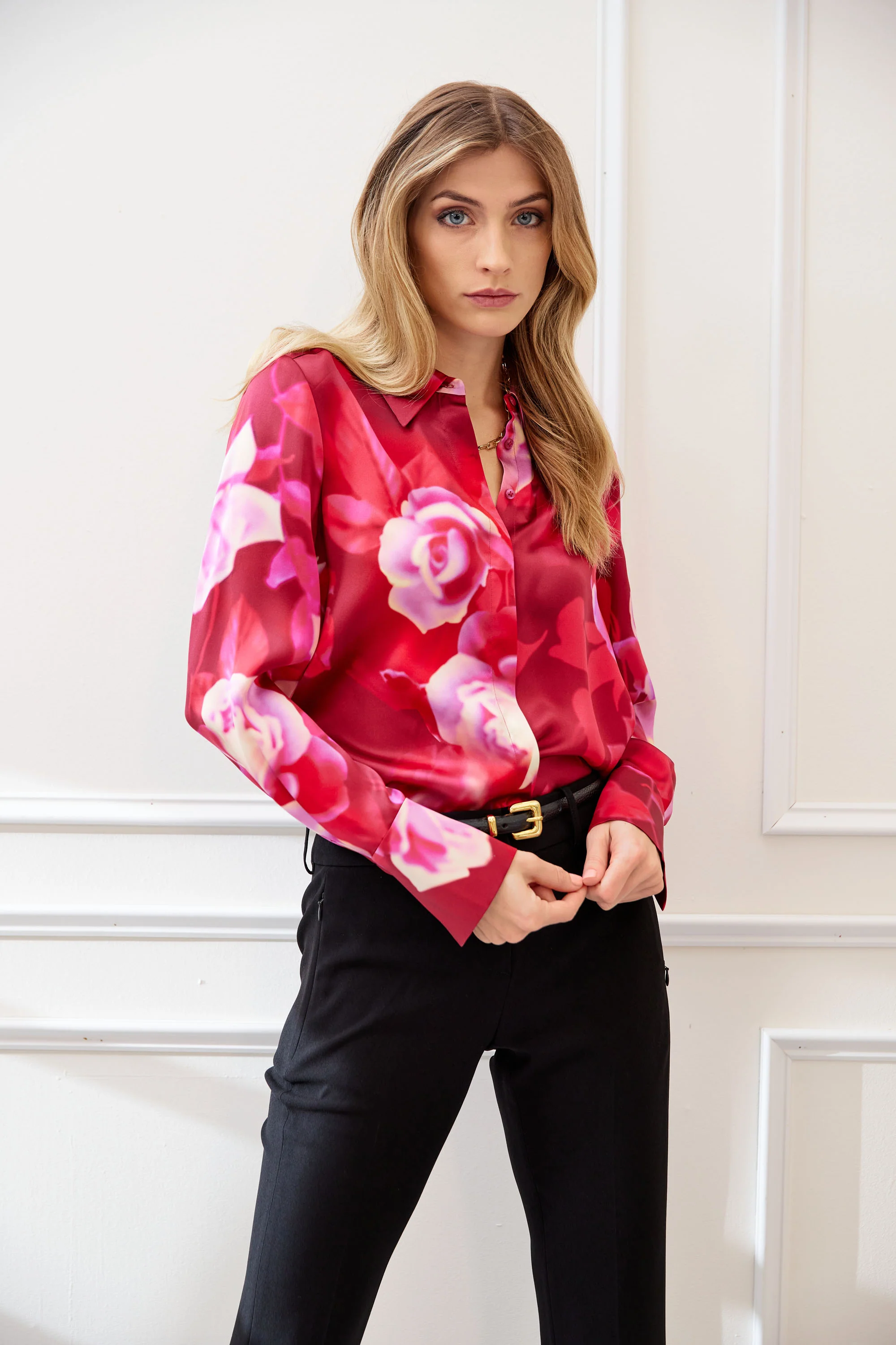 Silk Satin Moulin Rouge Shirt - Image 6